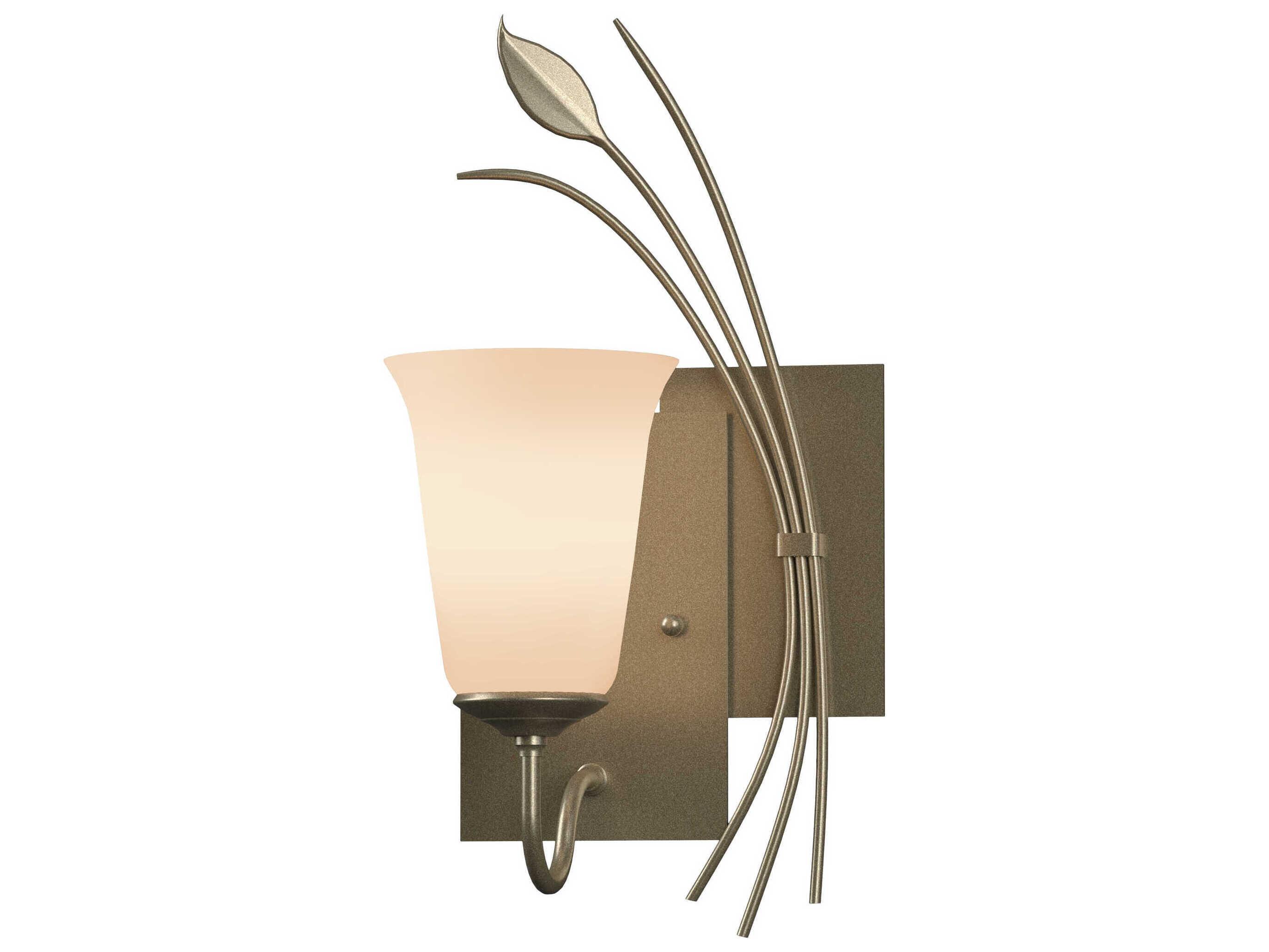 Hubbardton Forge Leaf 1-Light Glass Wall Sconce
