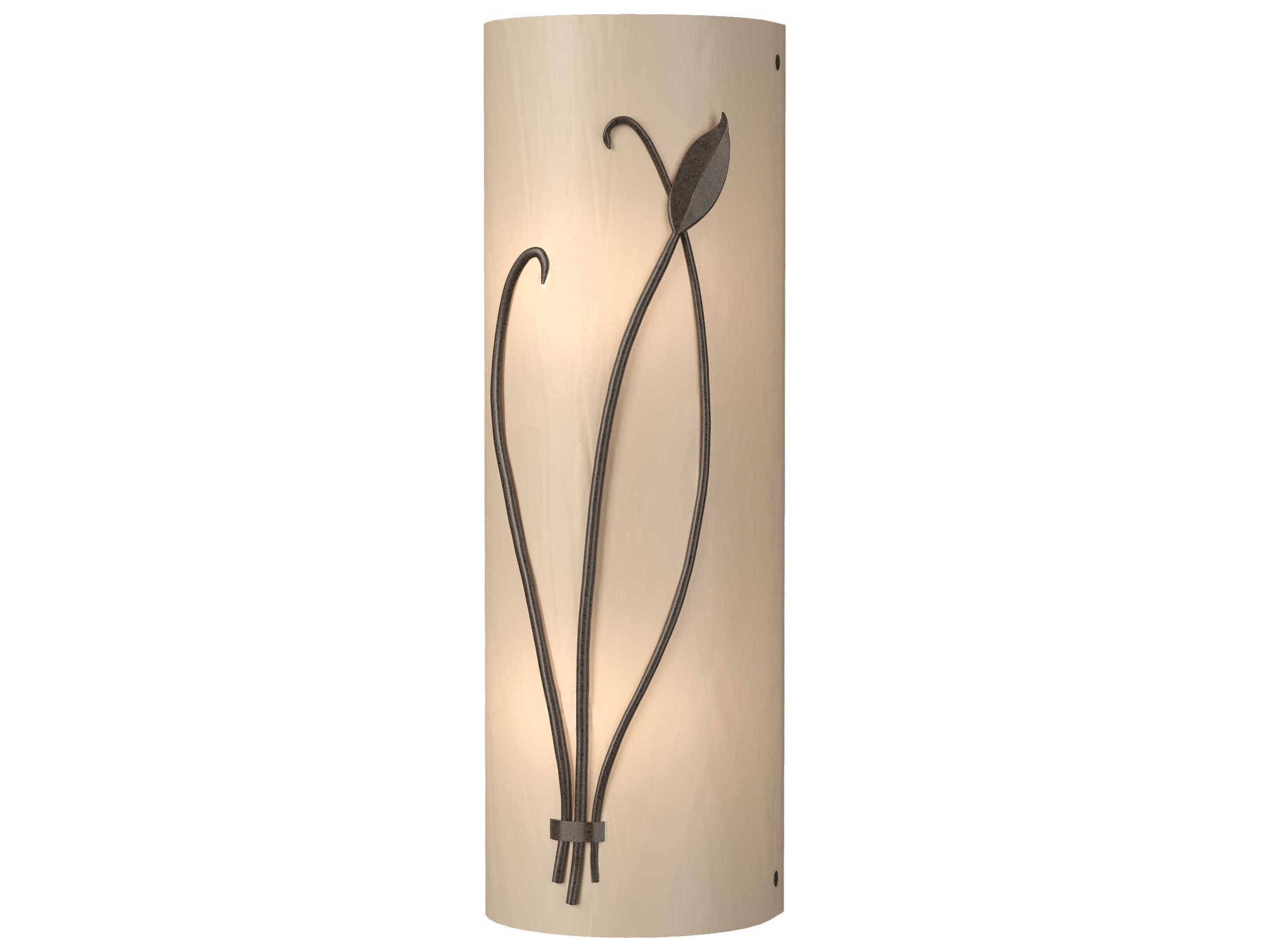 Hubbardton Forge Leaf 2-Light Glass Wall Sconce