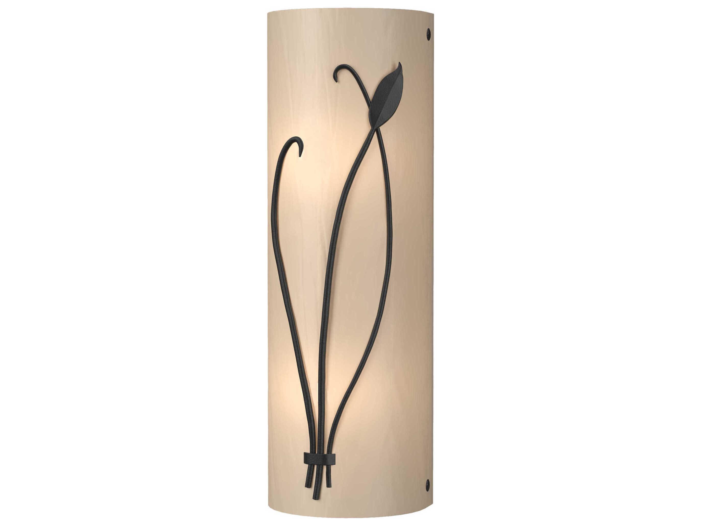 Hubbardton Forge Leaf 2-Light Glass Wall Sconce