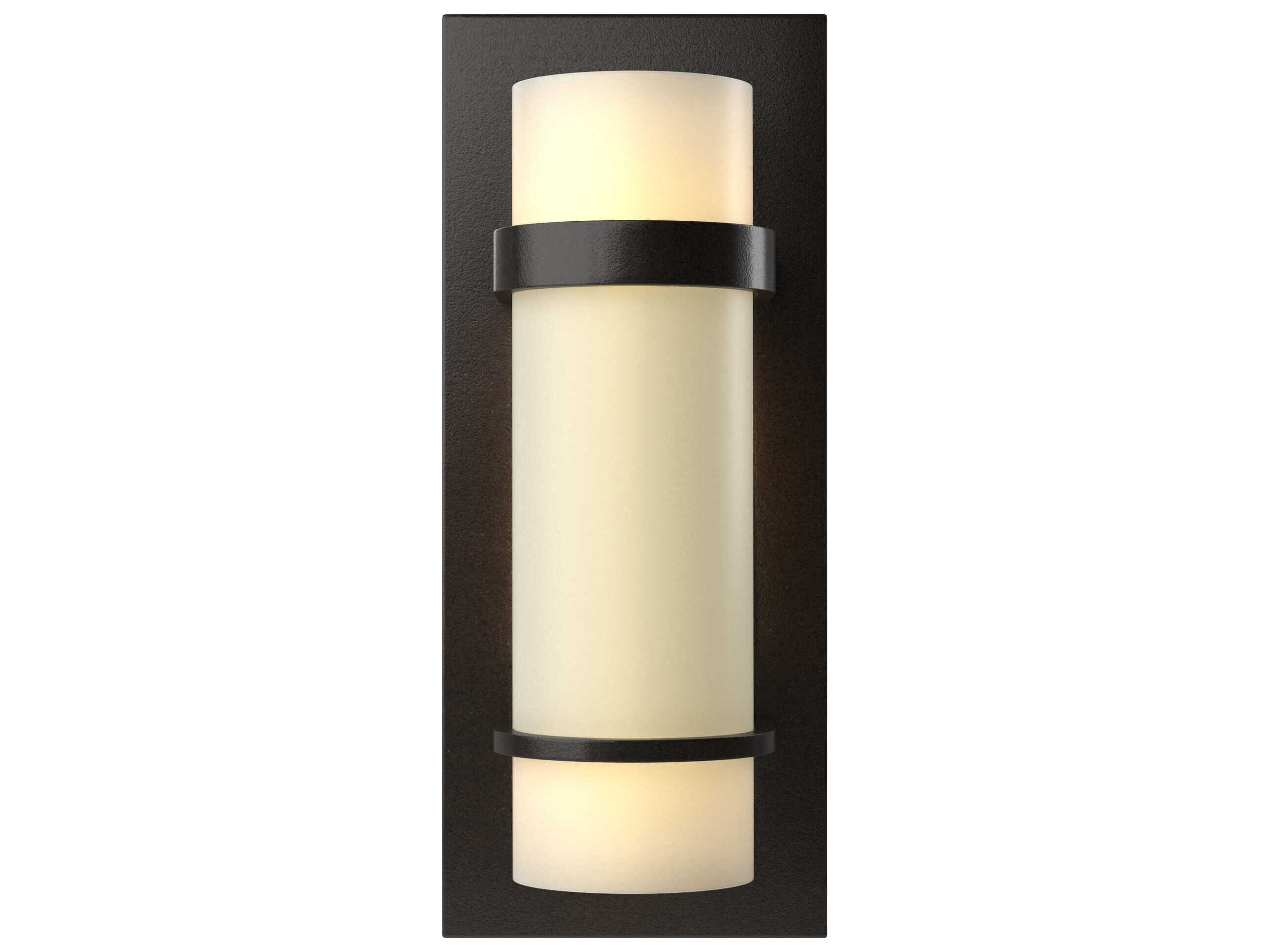 Hubbardton Forge Banded 1-Light Glass Wall Sconce