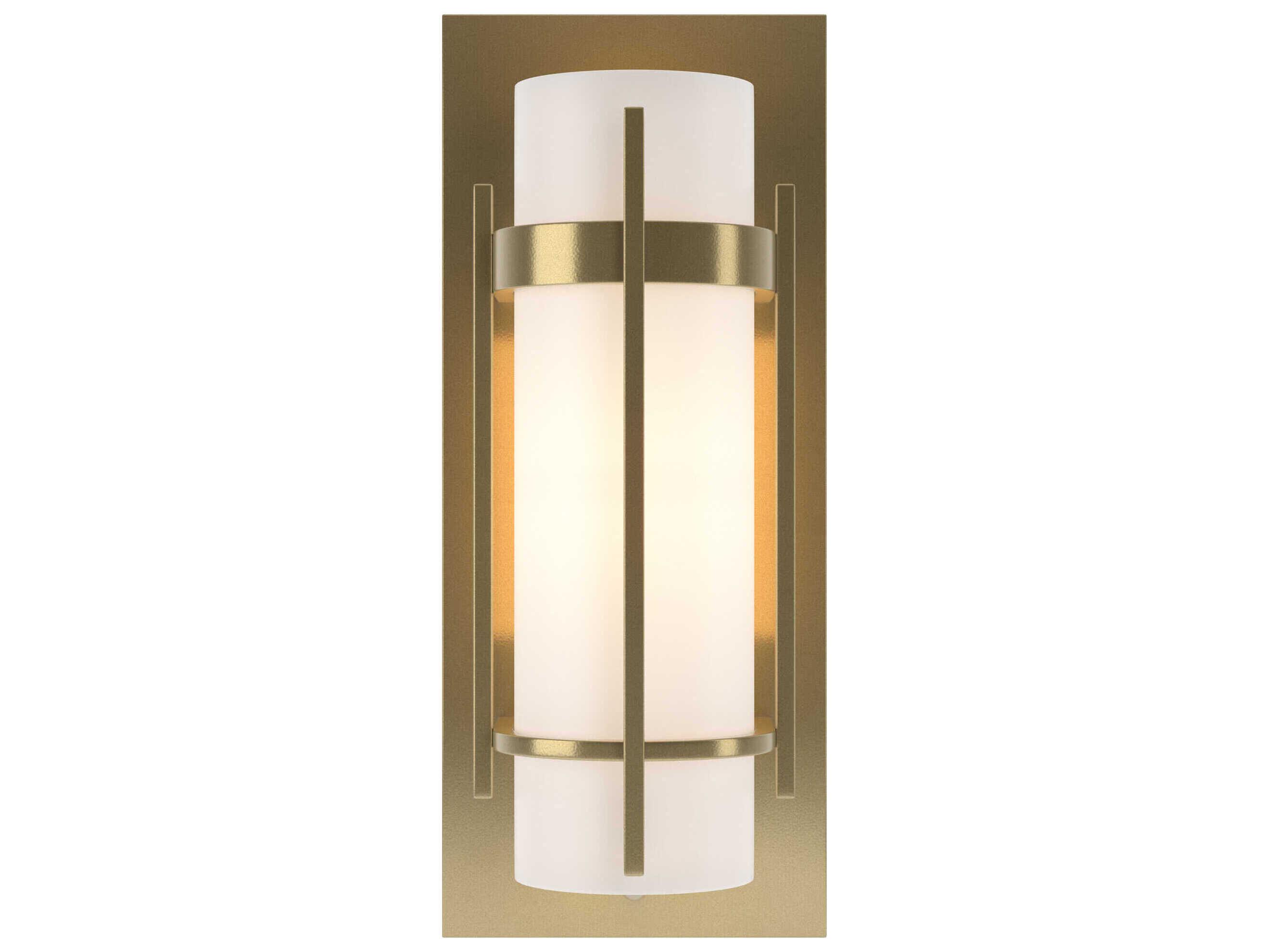 Hubbardton Forge Banded 1-Light Glass Wall Sconce