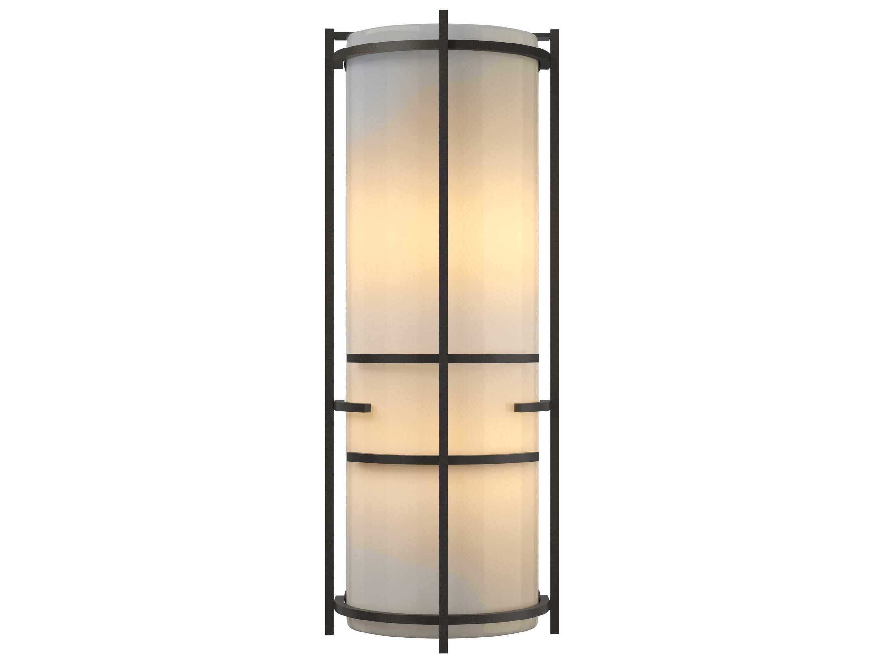 Hubbardton Forge Banded 2-Light Glass Wall Sconce