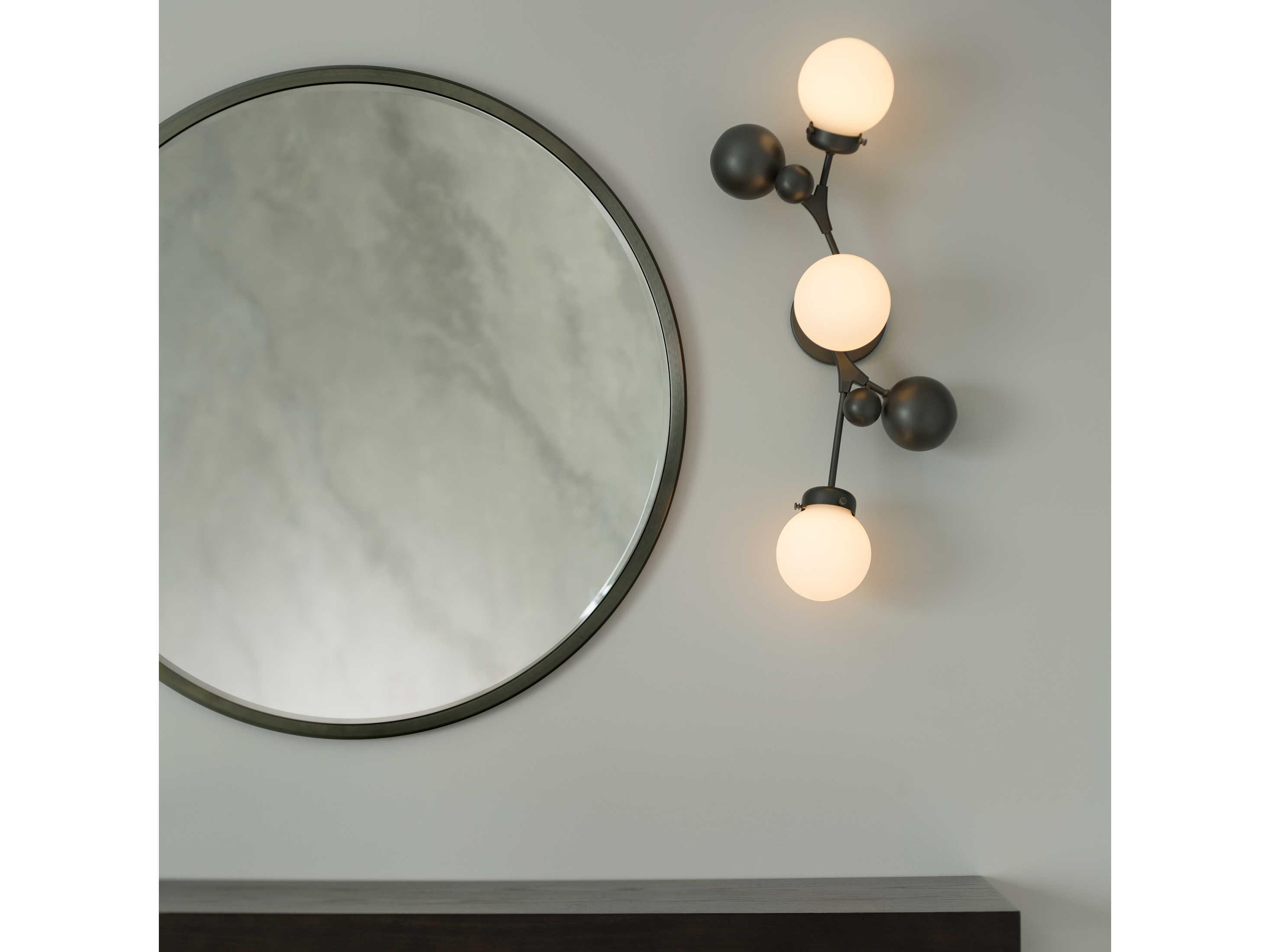 Hubbardton Forge Sprig 3-Light Glass Wall Sconce