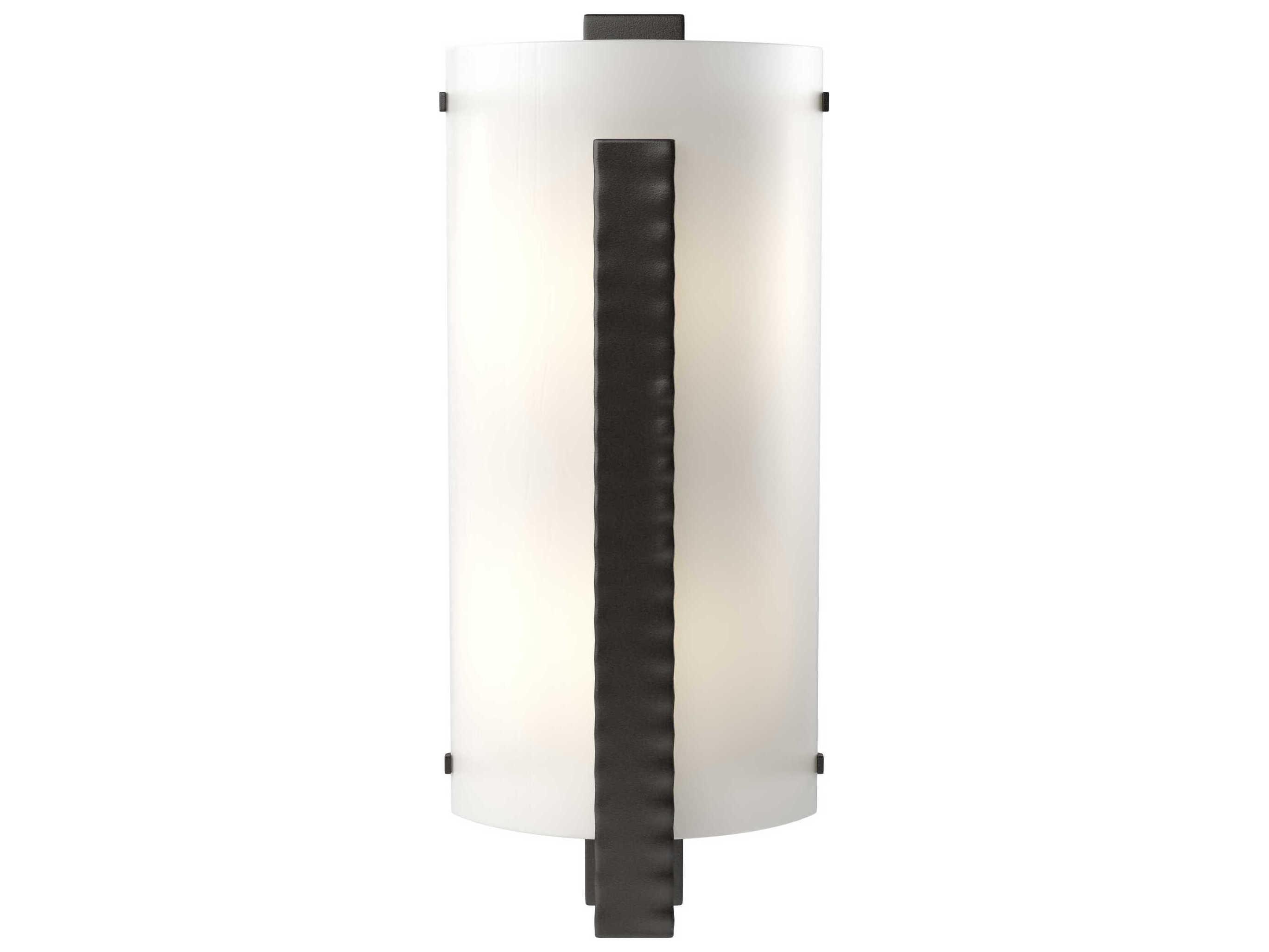 Hubbardton Forge Vertical 2-Light Glass Wall Sconce