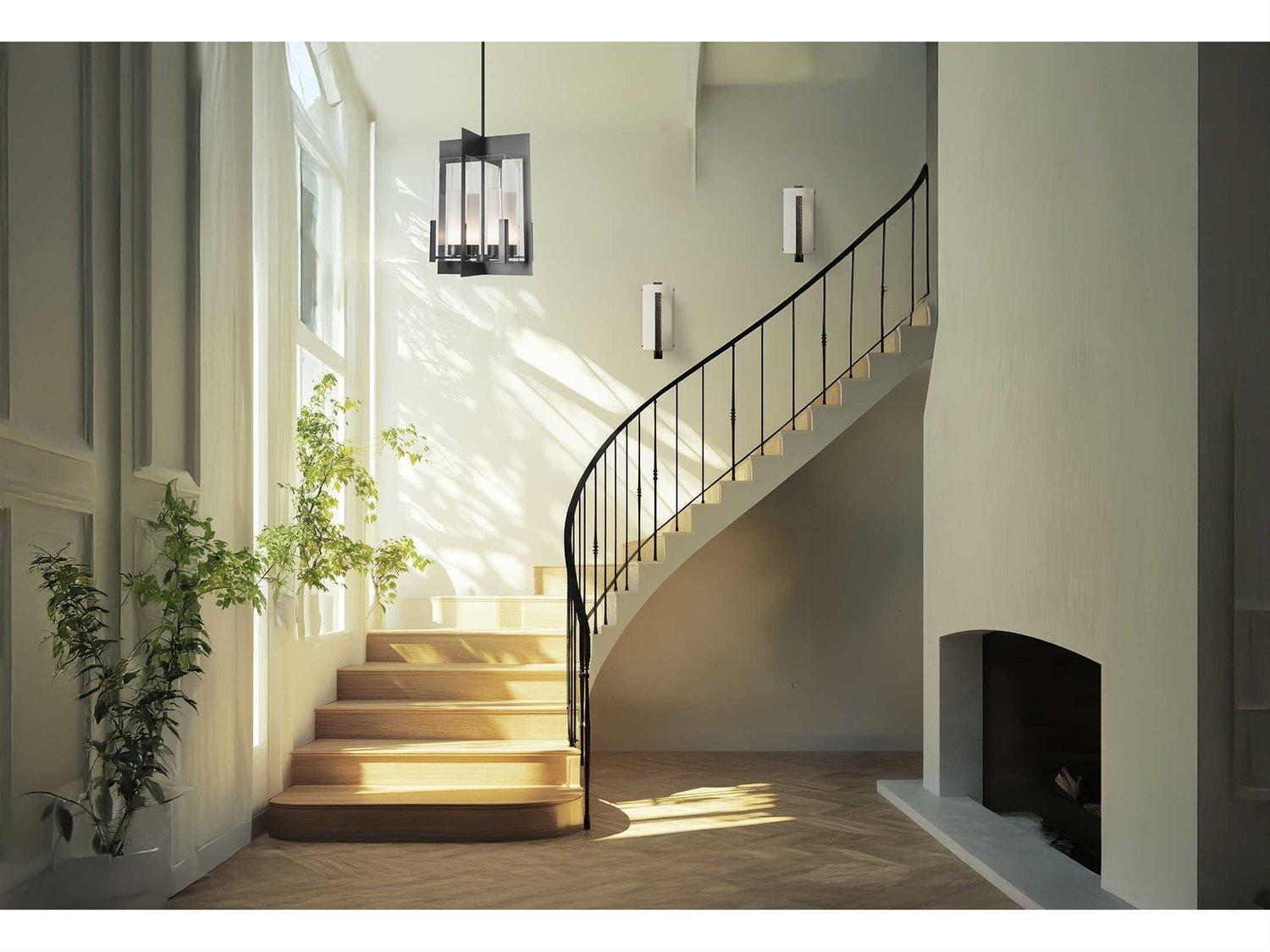 Hubbardton Forge Vertical 2-Light Glass Wall Sconce