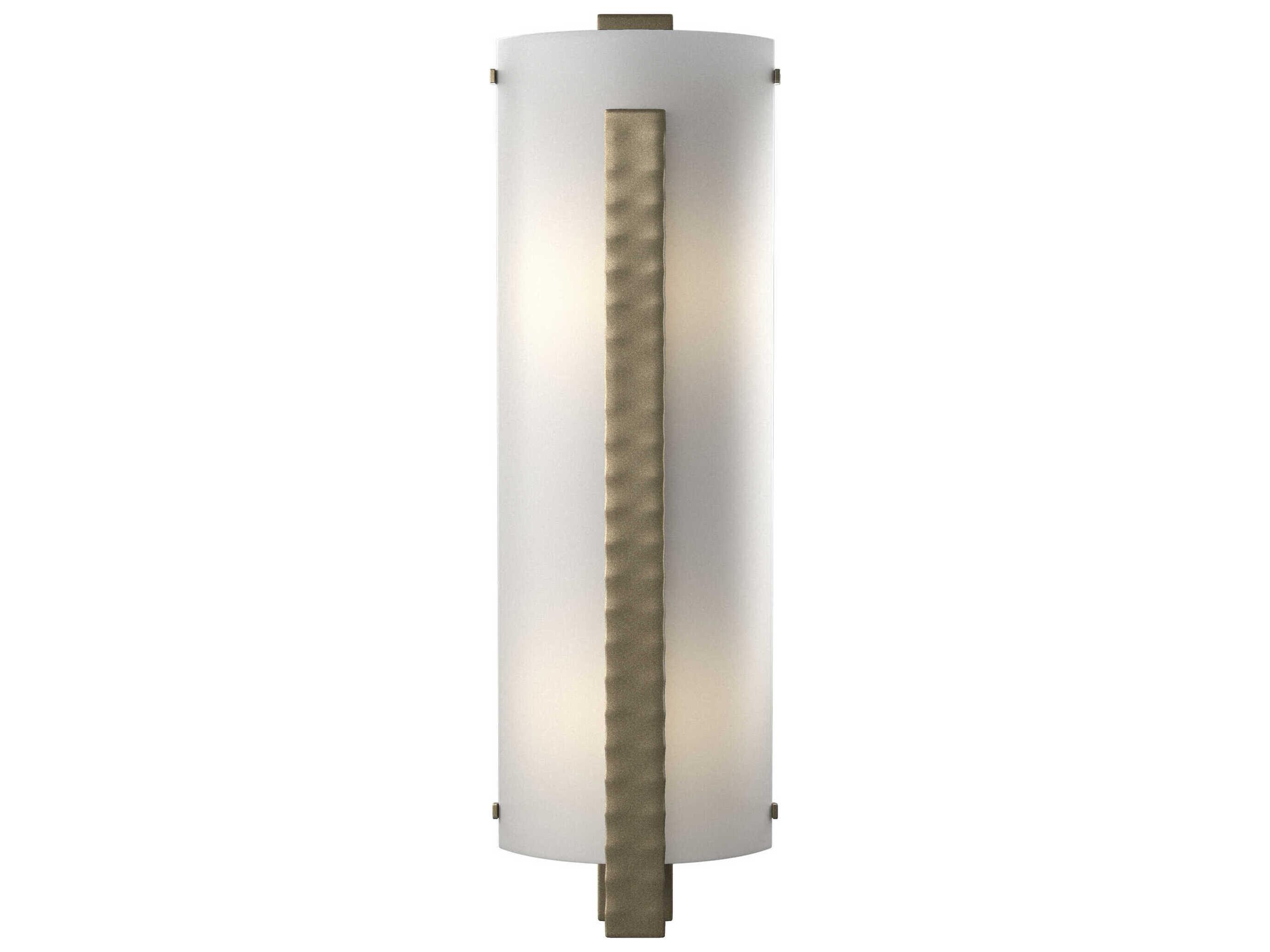 Hubbardton Forge Vertical 2-Light Glass Wall Sconce