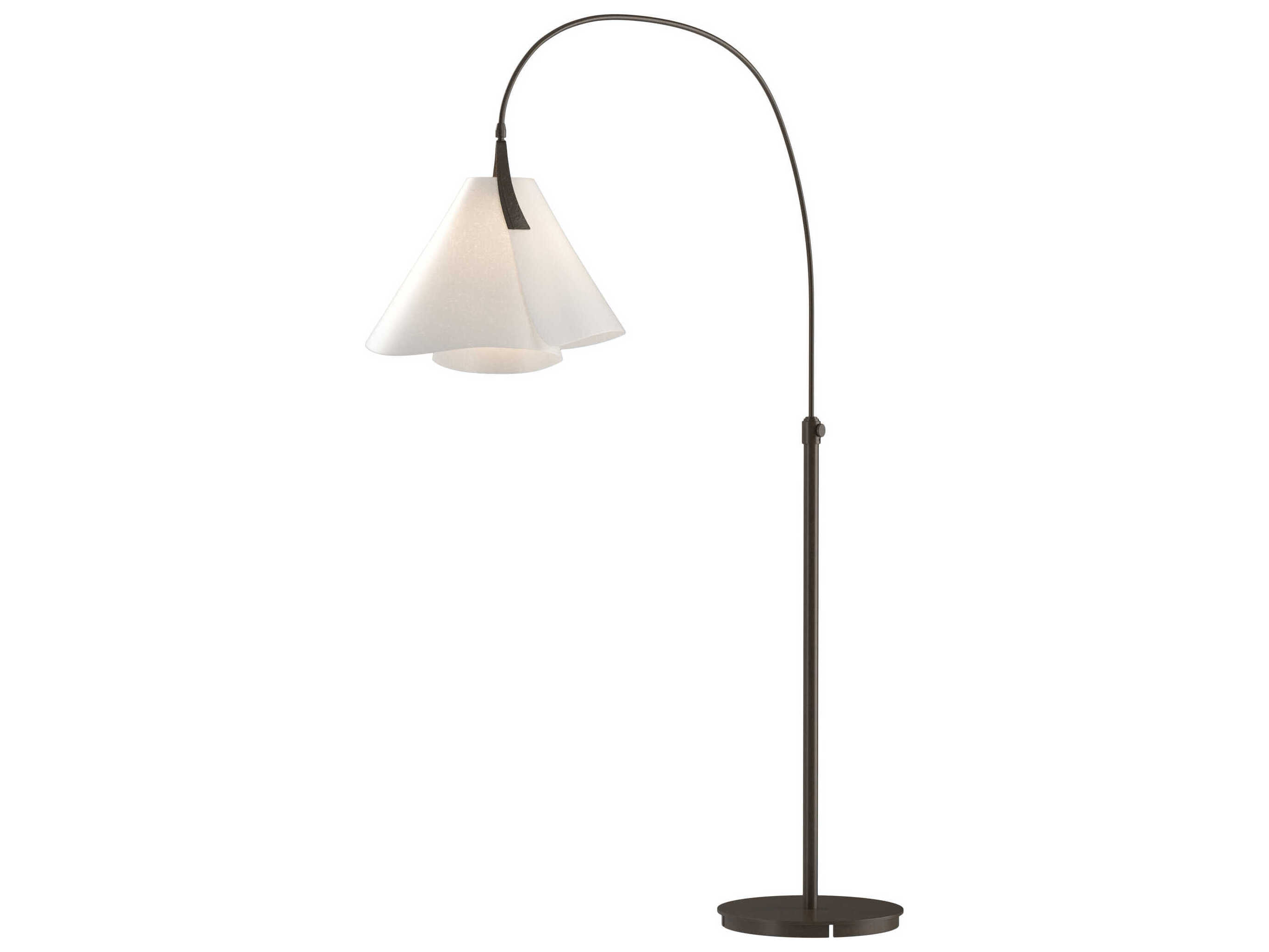 Hubbardton Forge Mobius Dark Smoke Gray Floor Lamp