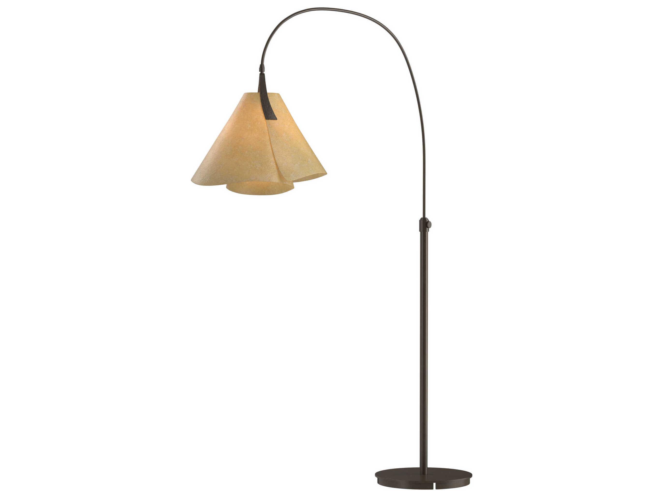 Hubbardton Forge Mobius Dark Smoke Gray Floor Lamp