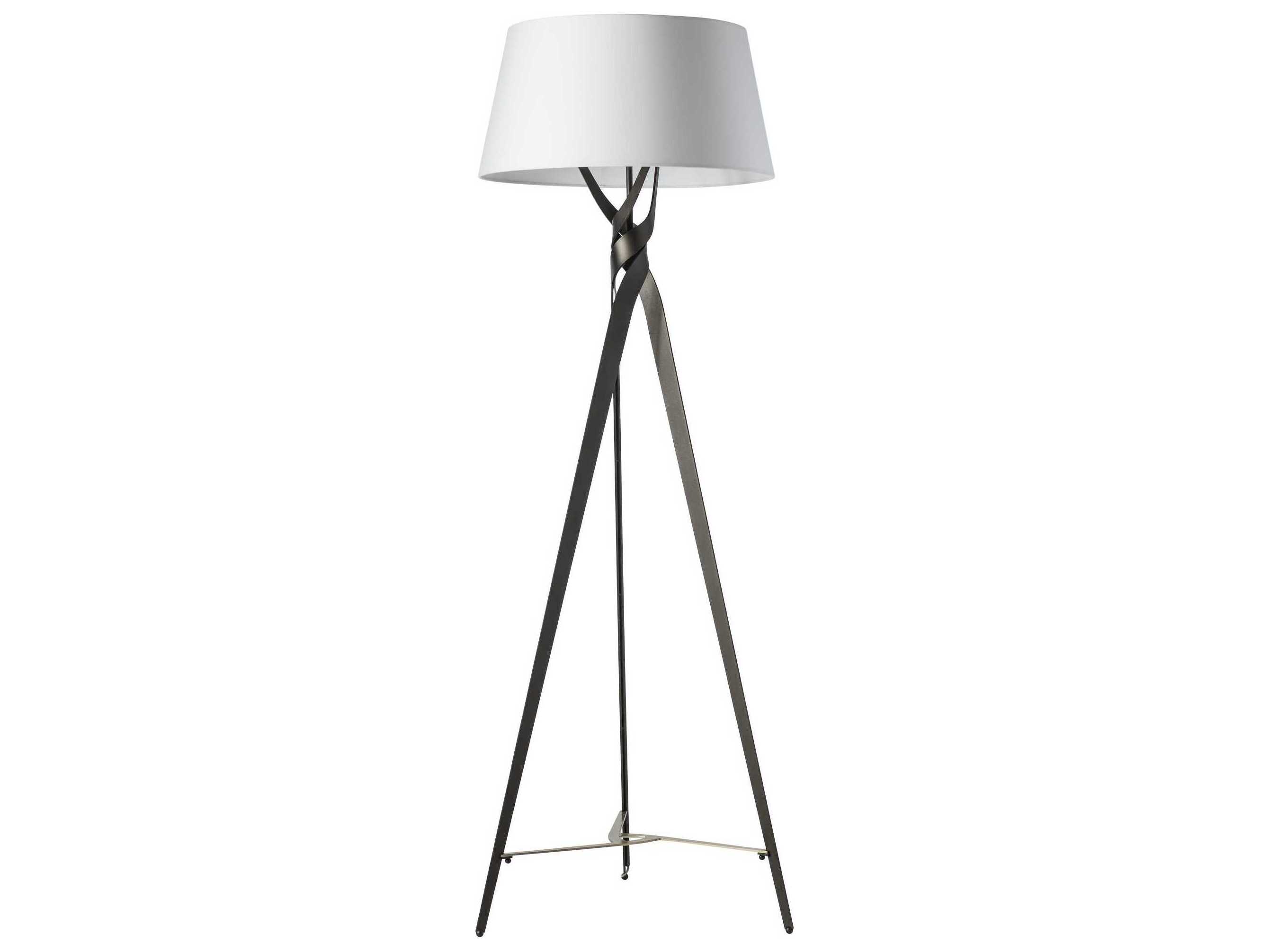 Hubbardton Forge Tryst Natural Anna Fabric Floor Lamp