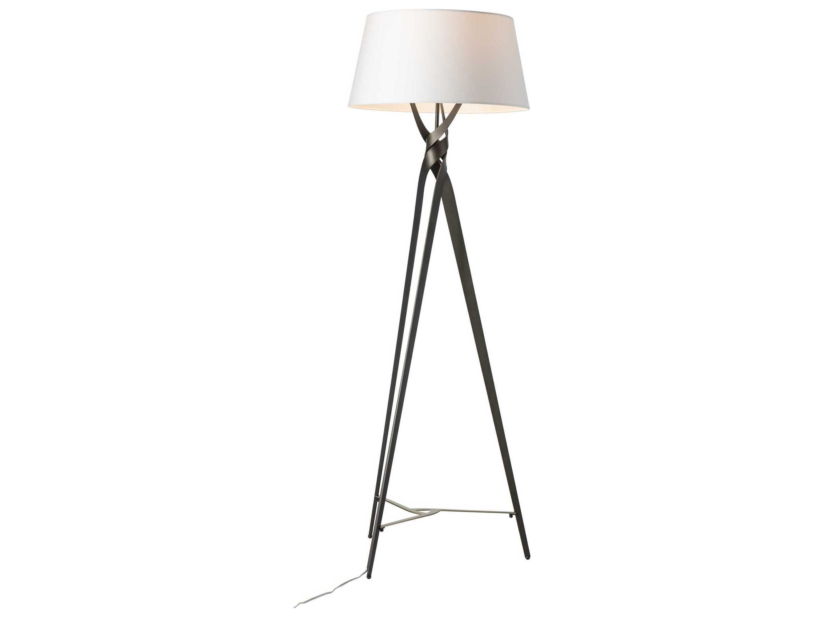 Hubbardton Forge Tryst Natural Anna Fabric Floor Lamp