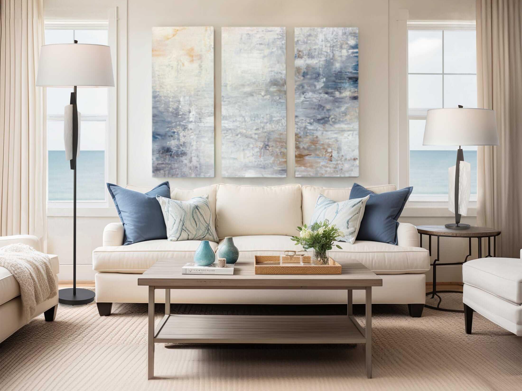 Hubbardton Forge Volterra Natural Anna Linen Floor Lamp