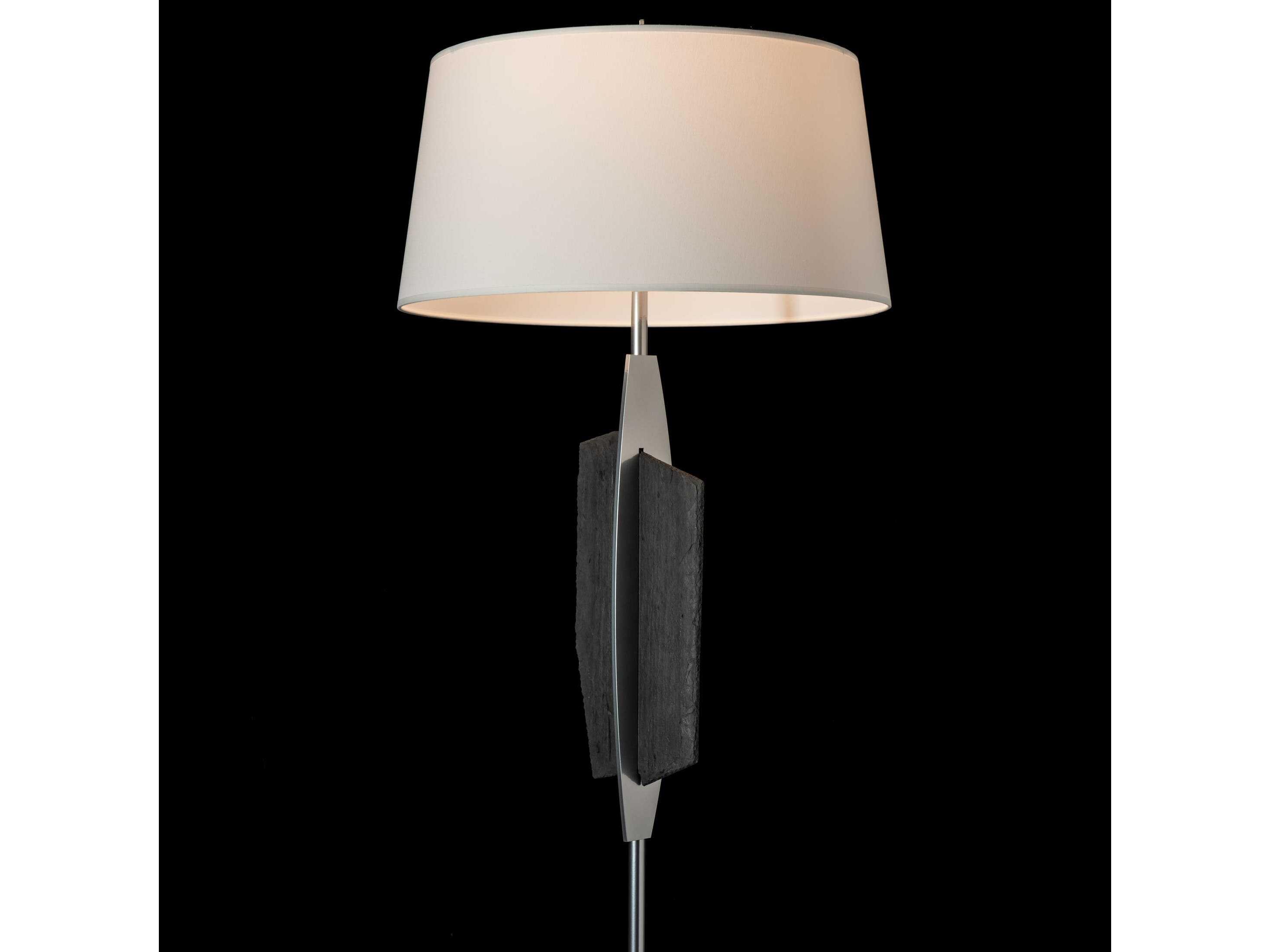Hubbardton Forge Cambrian Natural Anna Linen Floor Lamp