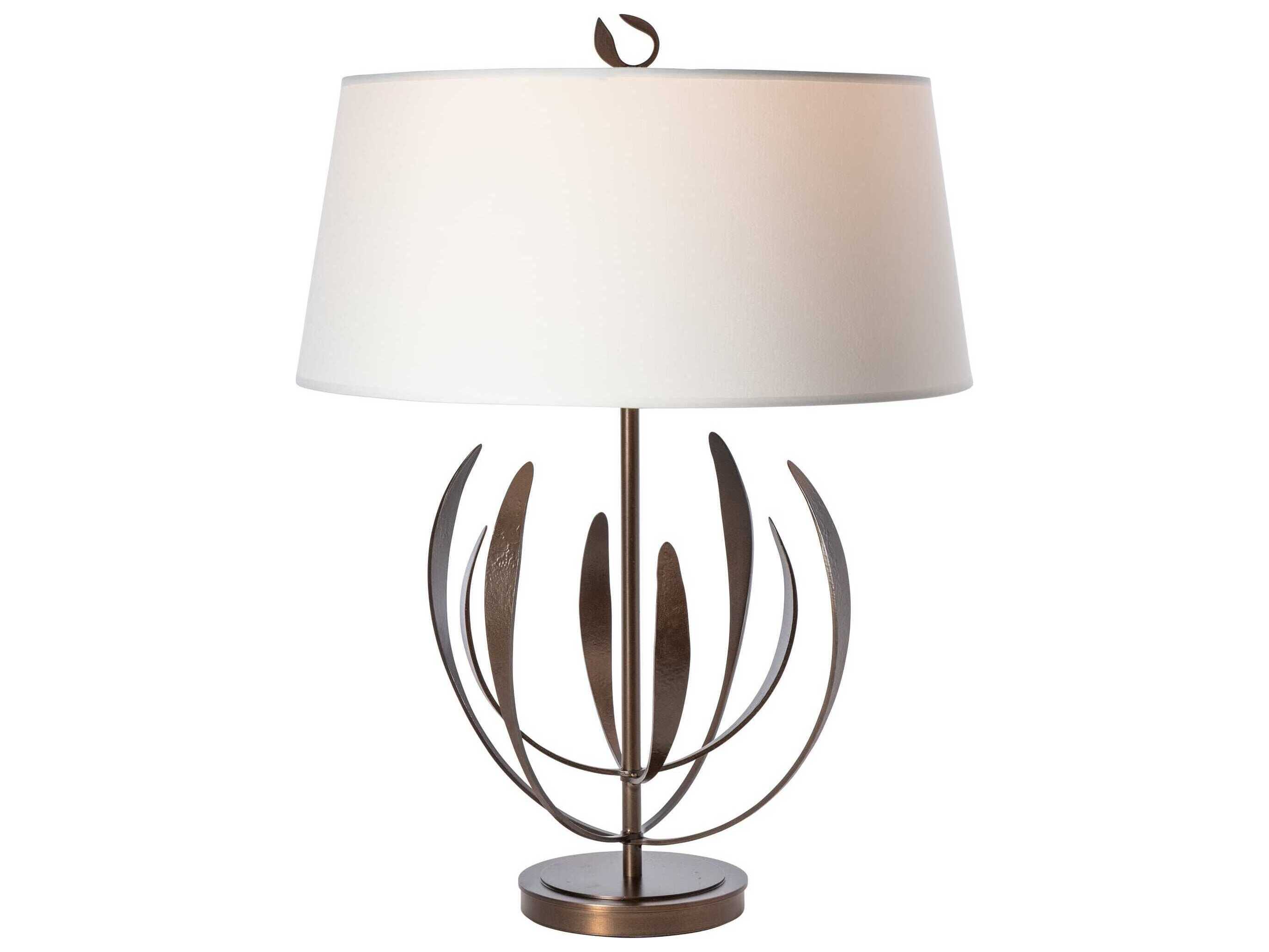 Hubbardton Forge Dahlia Natural Anna Linen Buffet Lamp