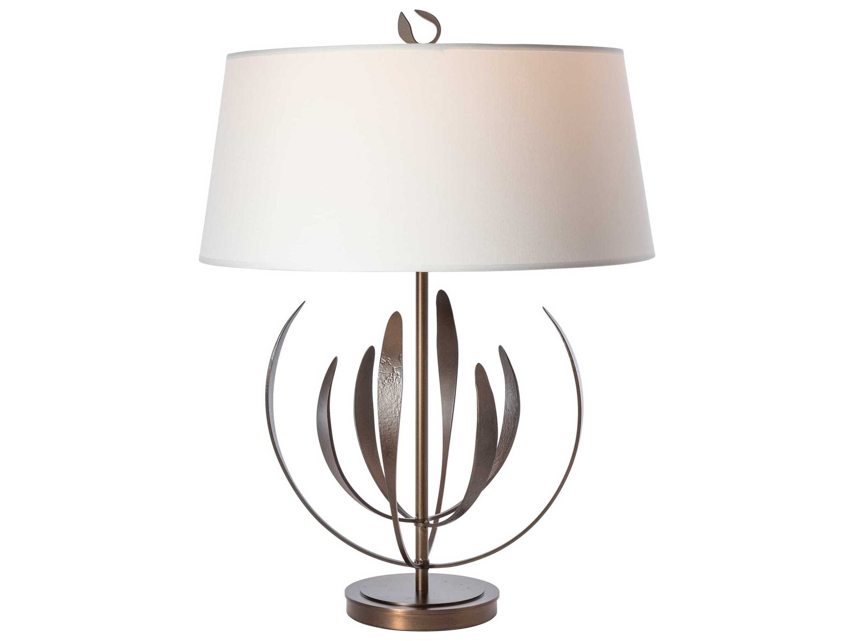 Hubbardton Forge Dahlia Natural Anna Linen Buffet Lamp