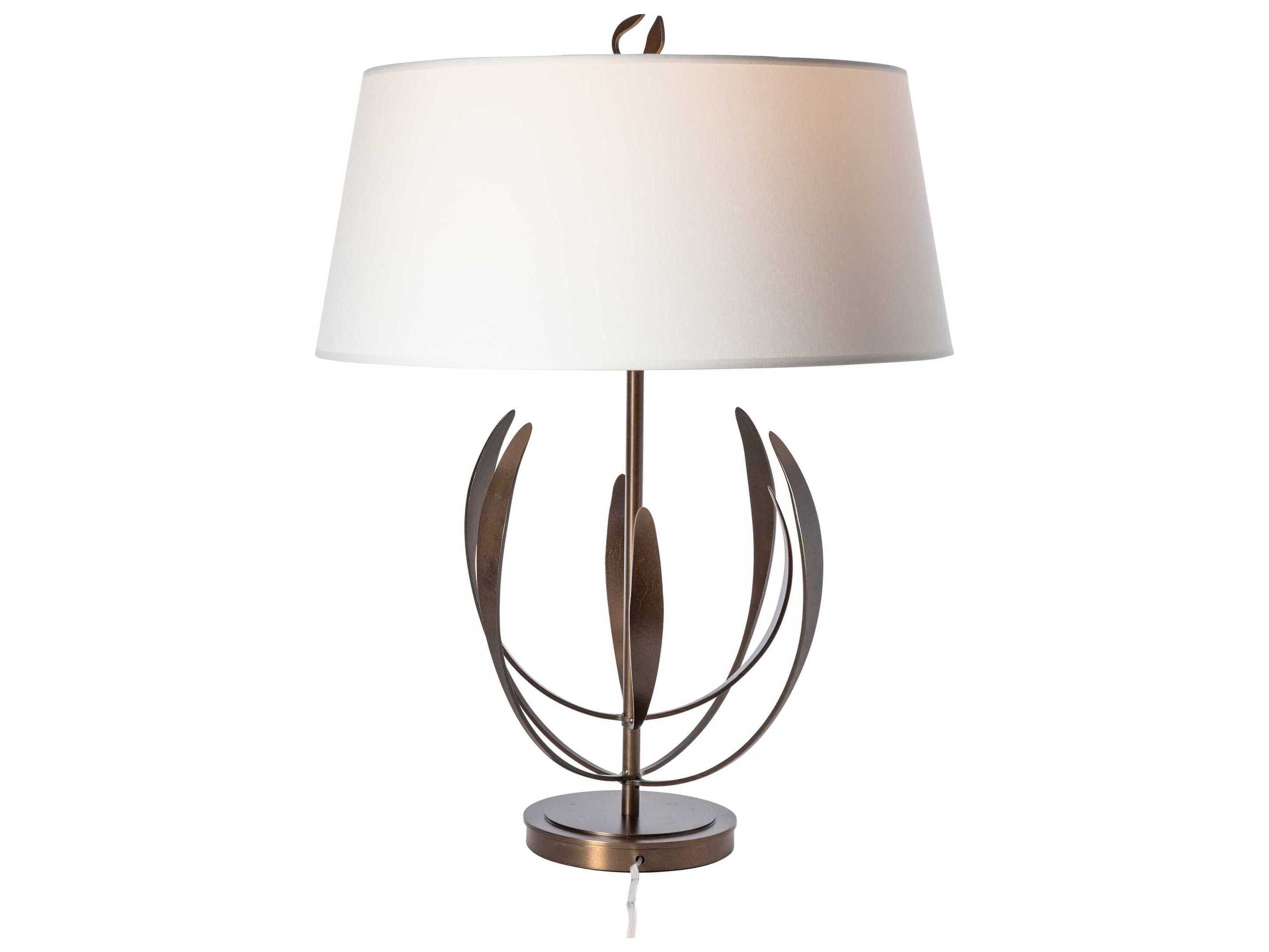 Hubbardton Forge Dahlia Natural Anna Linen Buffet Lamp