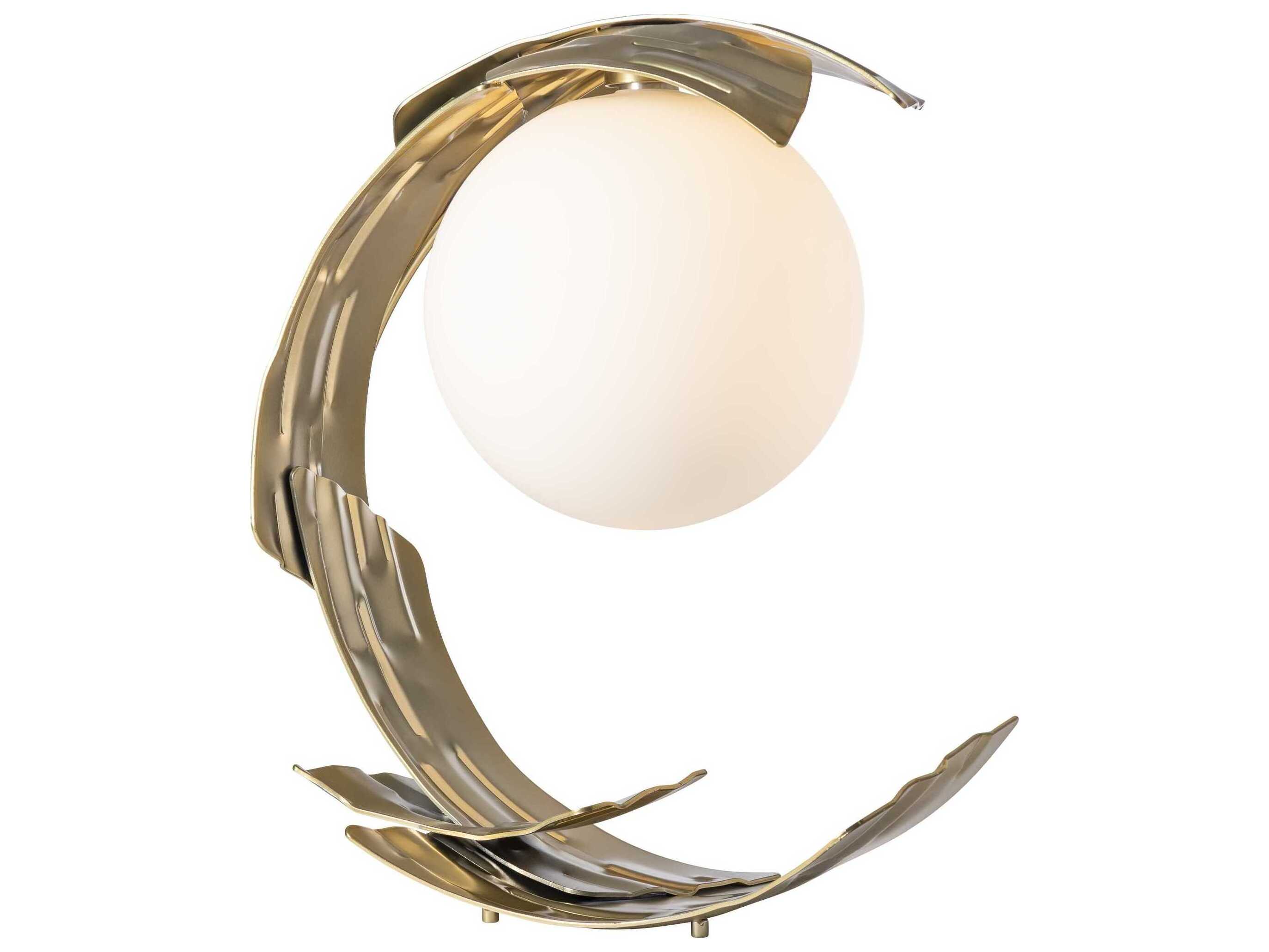 Hubbardton Forge Crest Opal Glass Table Lamp