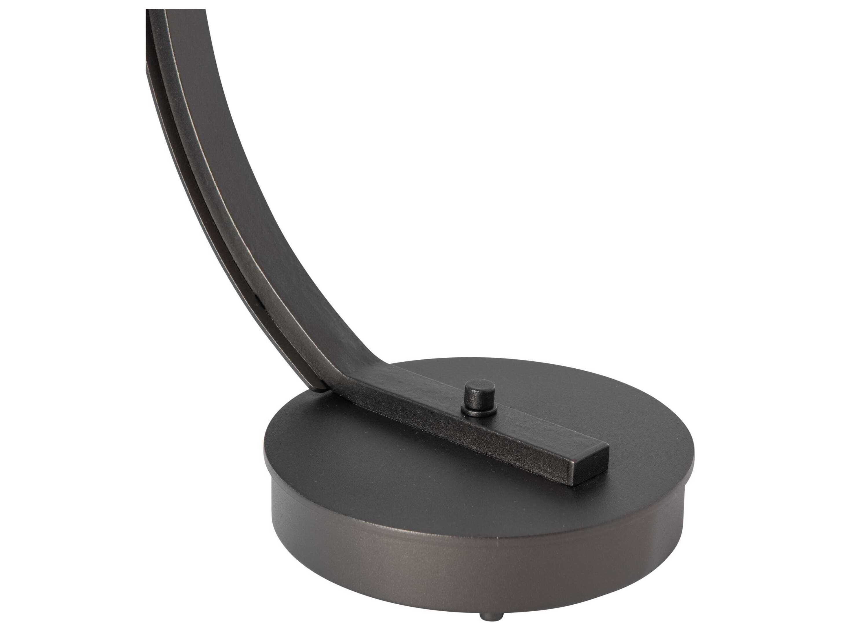 Hubbardton Forge Glissade Clear Textured Glass Desk Lamp