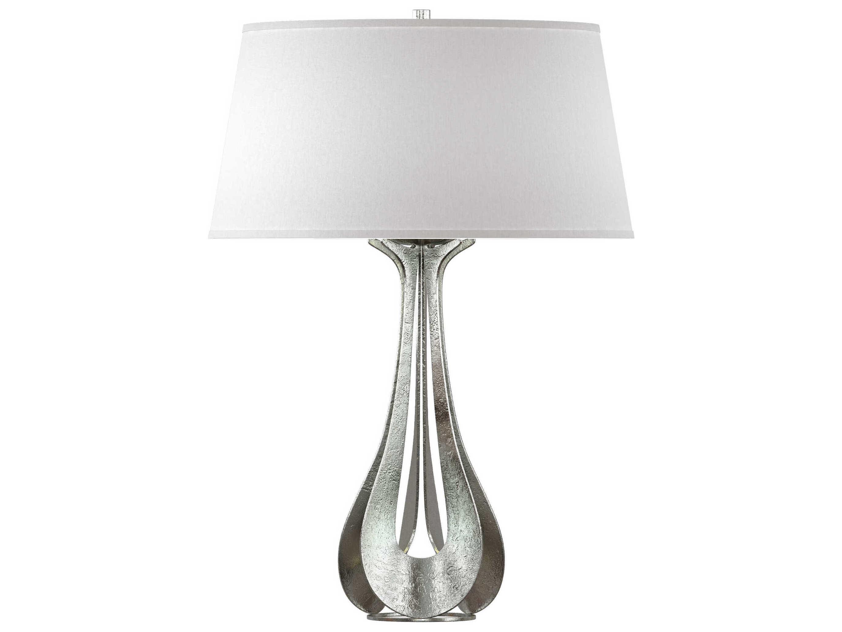 Hubbardton Forge Lino Dark Smoke Gray Table Lamp