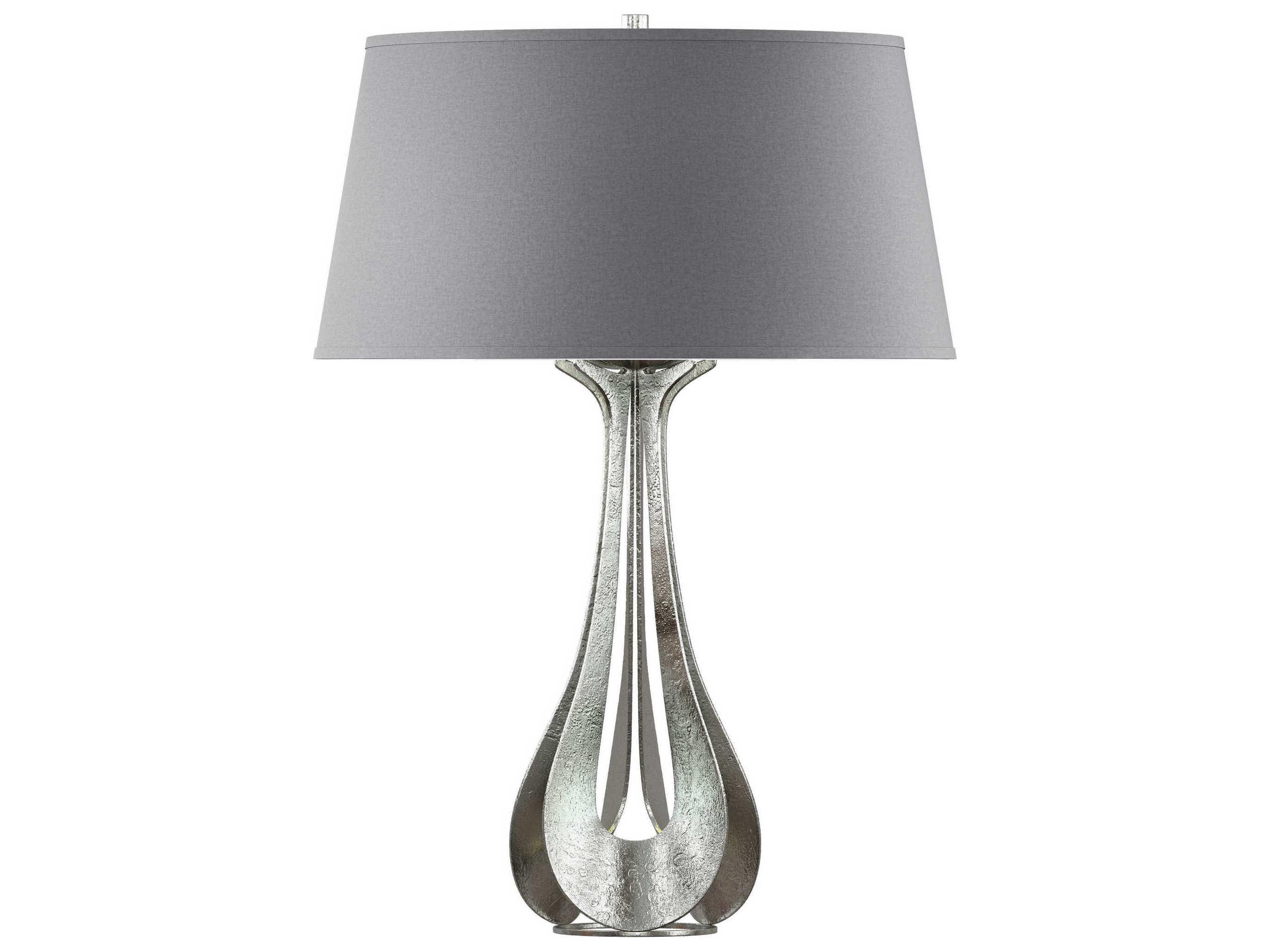 Hubbardton Forge Lino Dark Smoke Gray Table Lamp