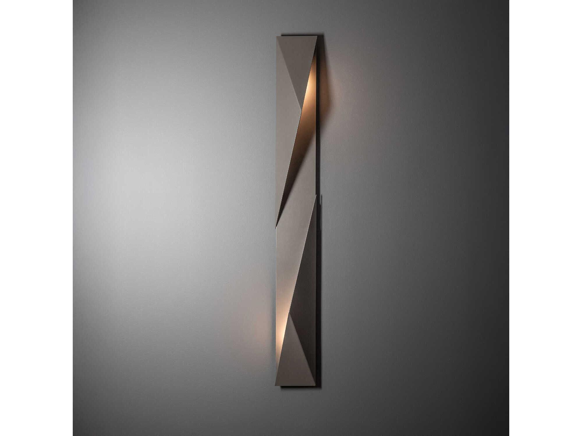 Hubbardton Forge Carbon 2-Light Outdoor Wall Light
