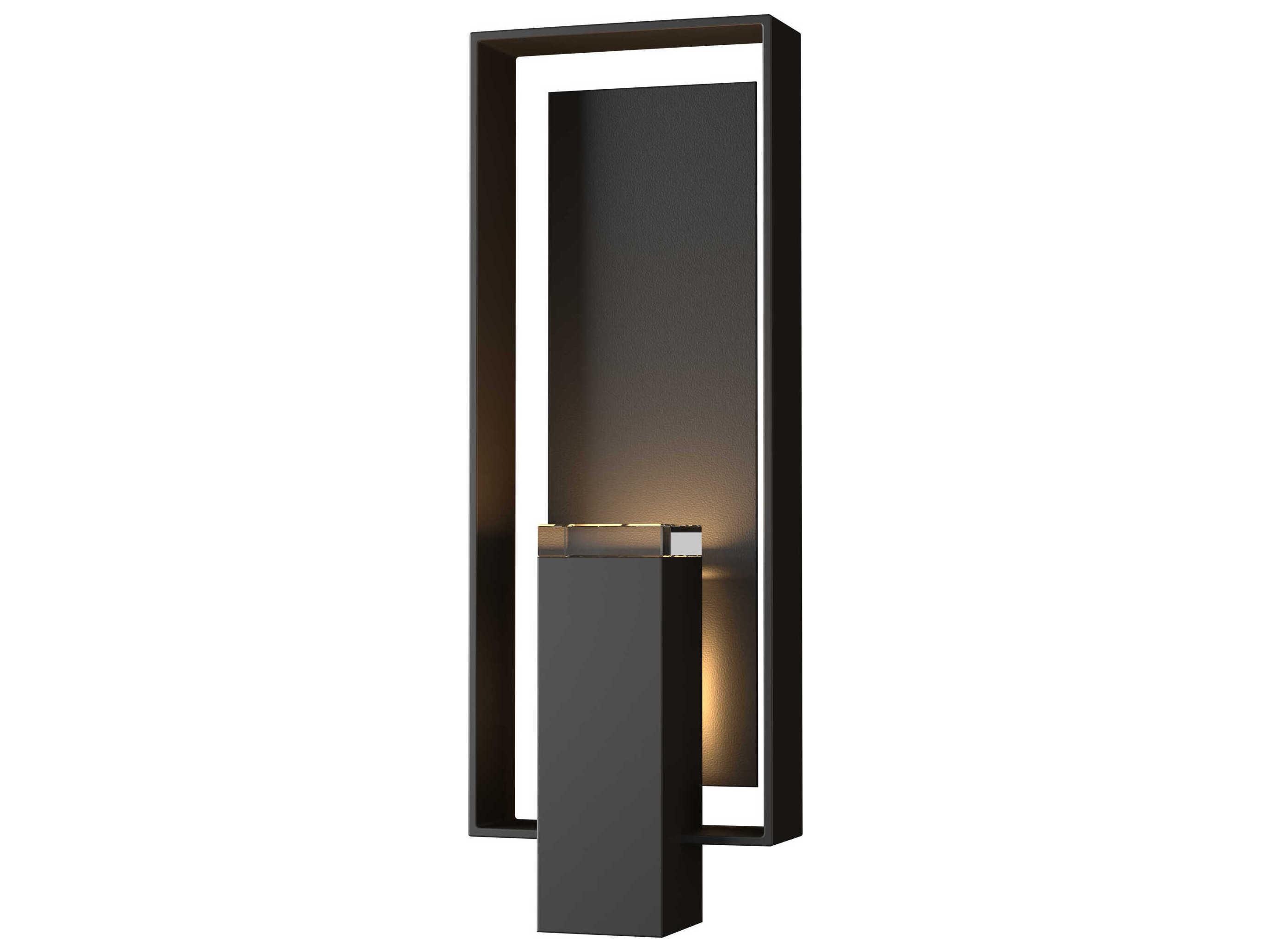Hubbardton Forge Shadow Box 2 - Light Glass Outdoor Wall Light