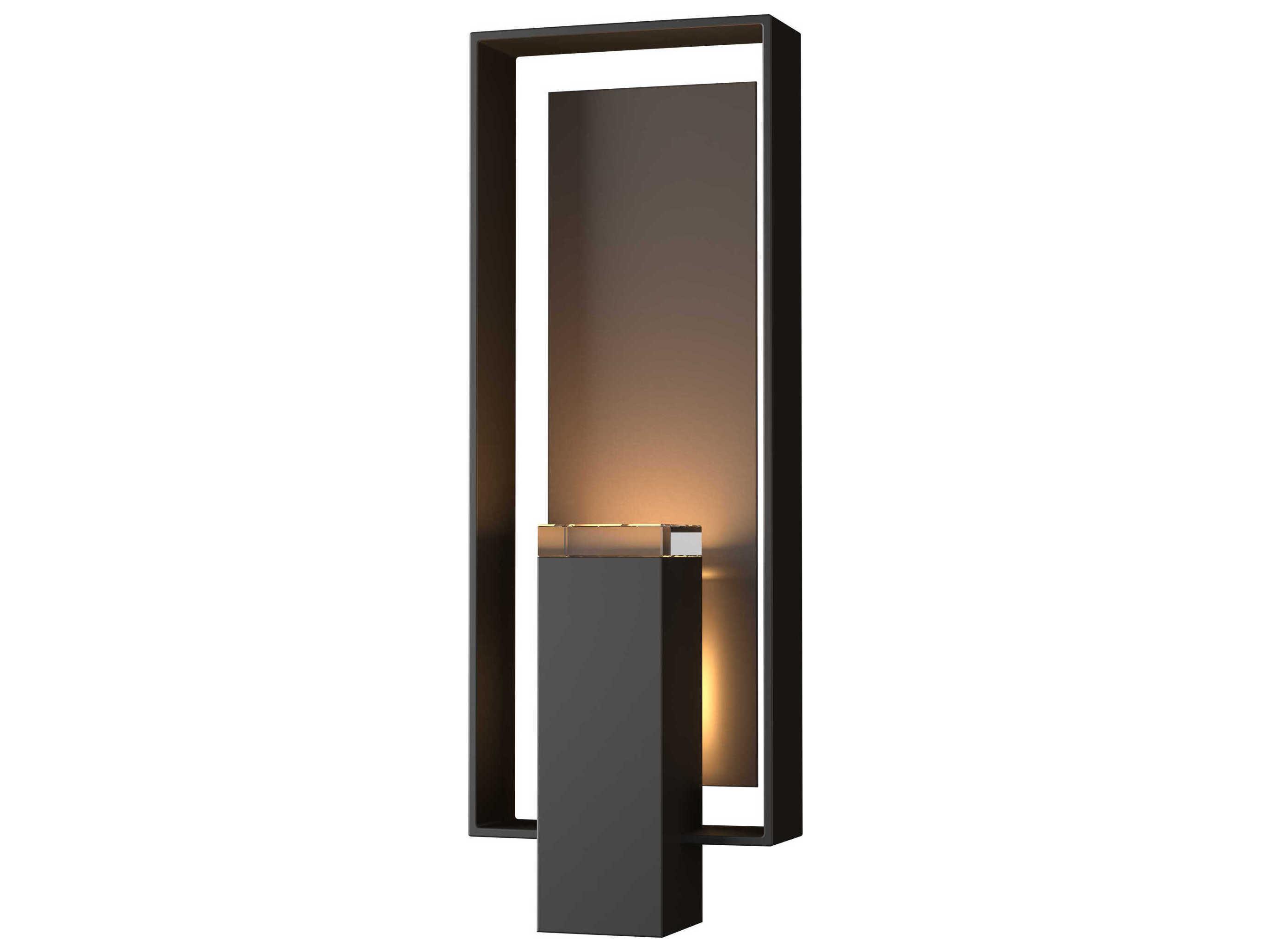 Hubbardton Forge Shadow Box 2 - Light Glass Outdoor Wall Light