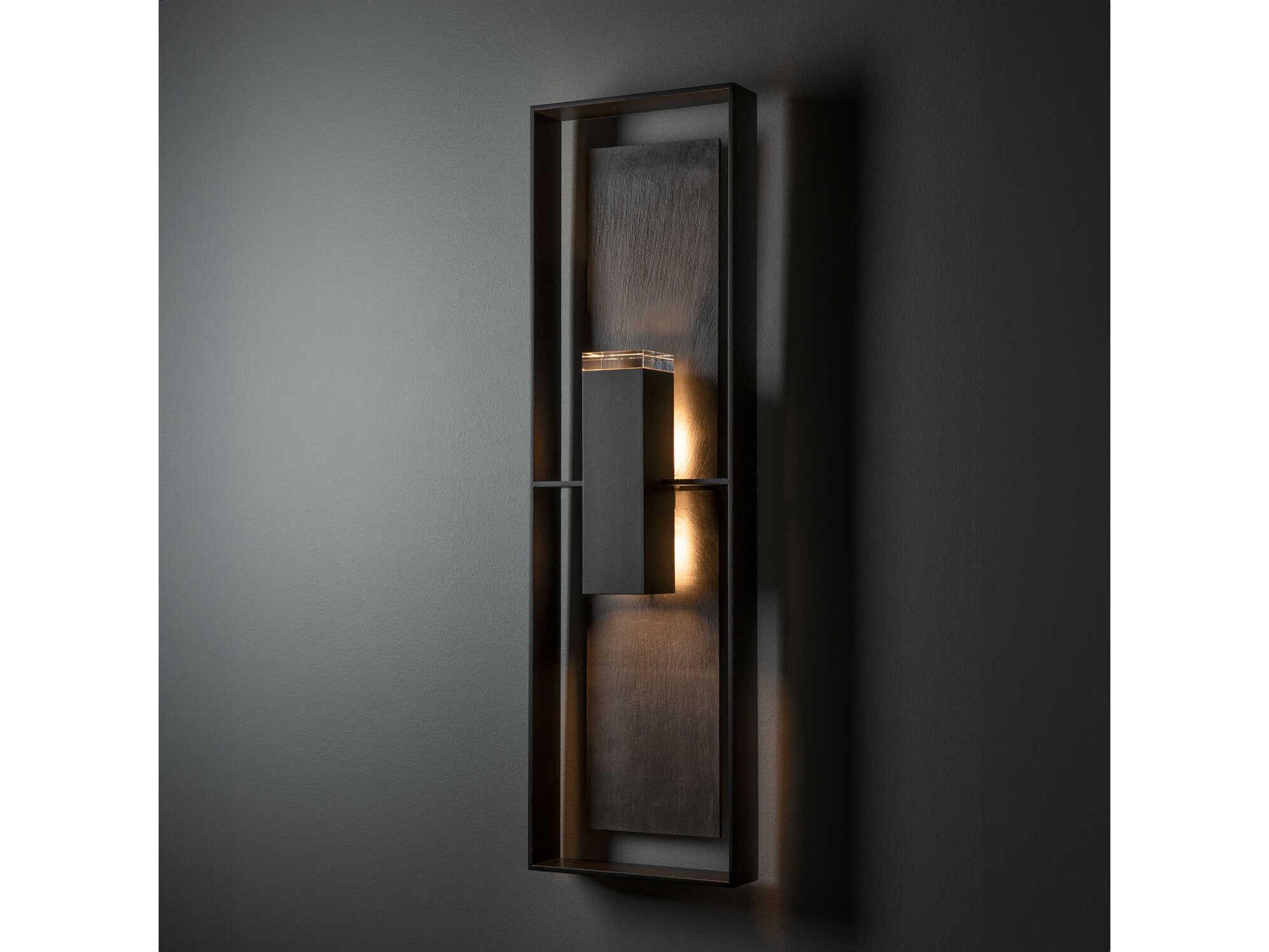 Hubbardton Forge Shadow Box 2-Light Outdoor Wall Light
