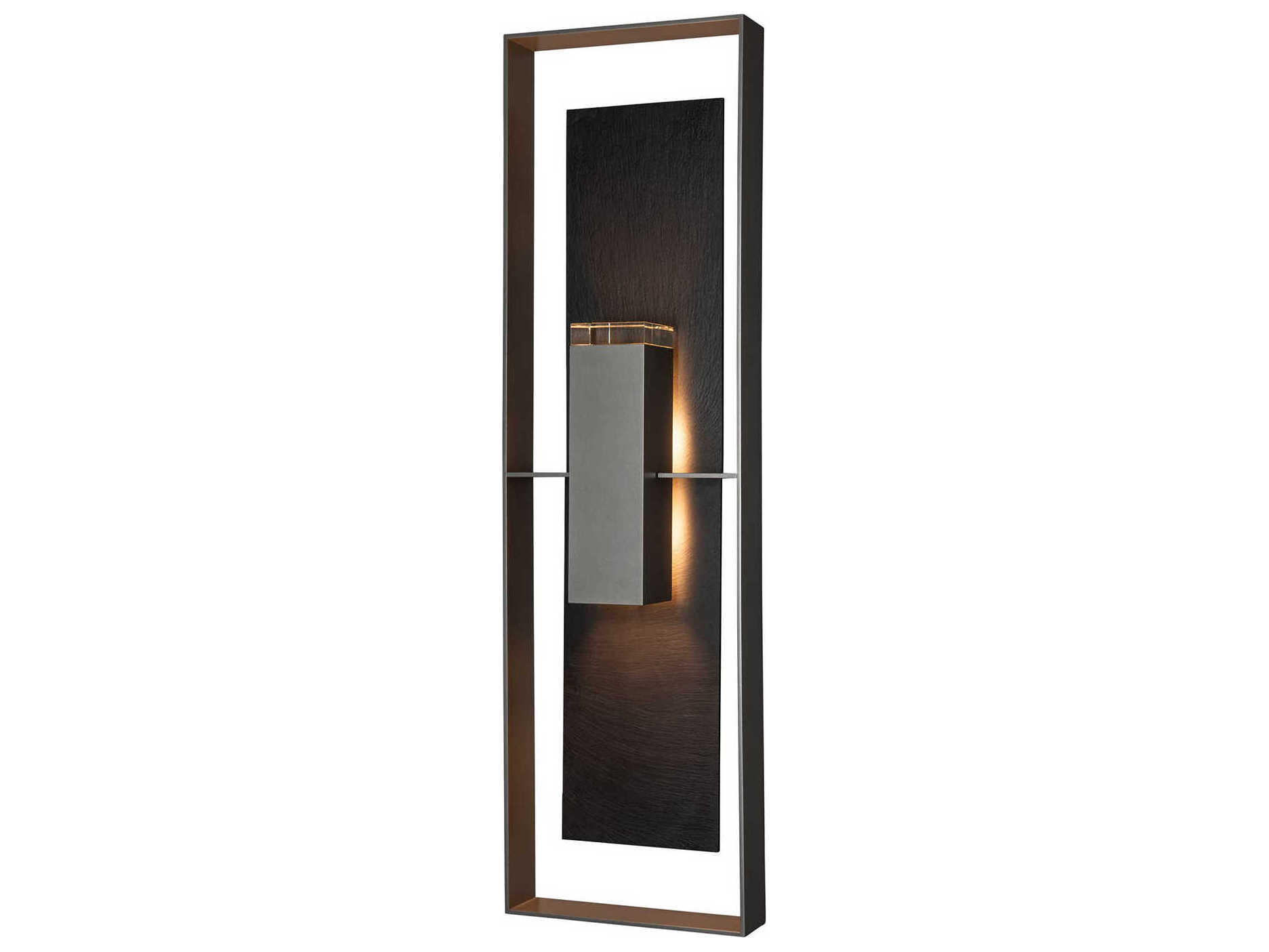 Hubbardton Forge Shadow Box 2-Light Outdoor Wall Light