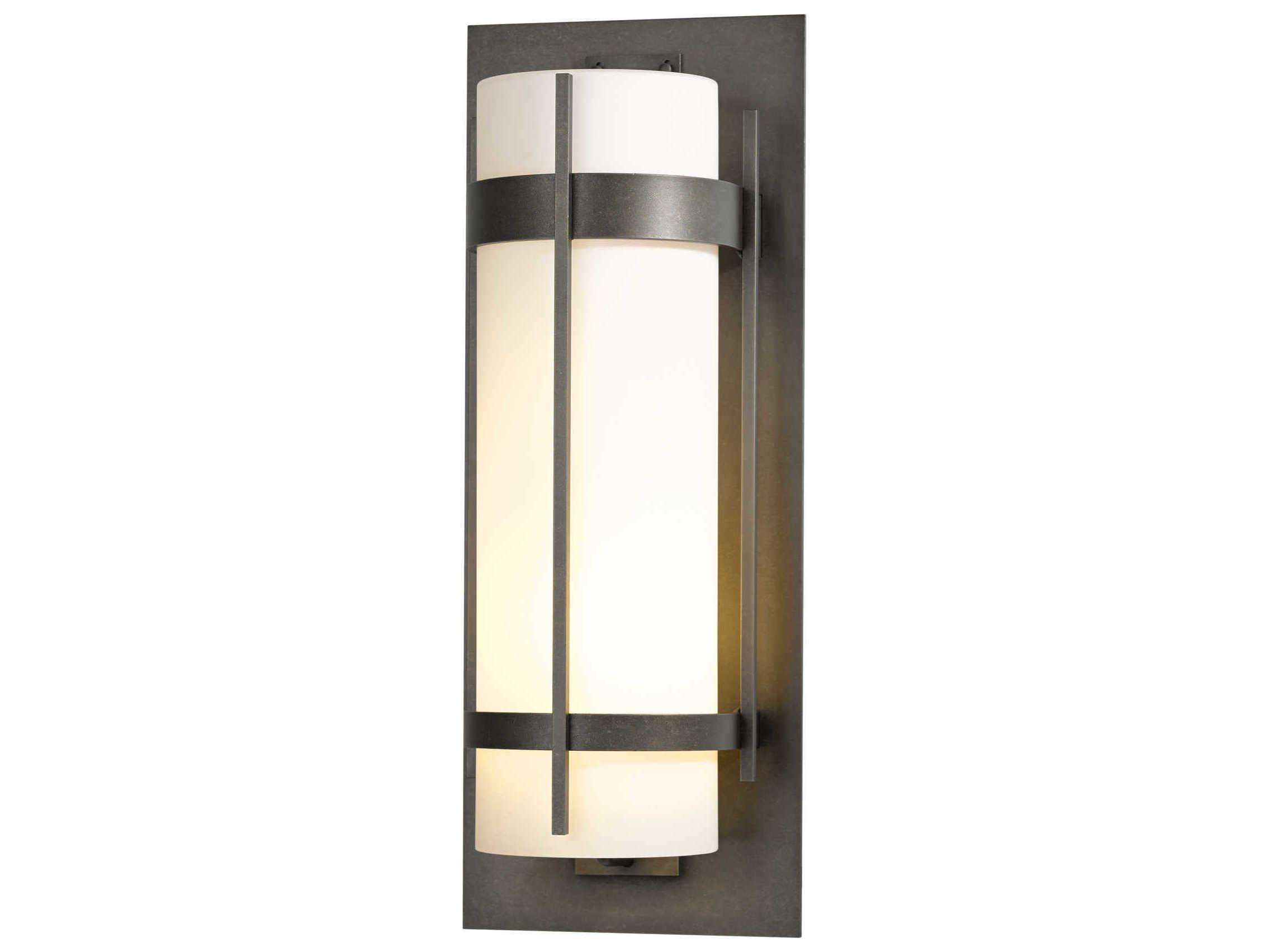 Hubbardton Forge Banded 1 - Light Incandescent Outdoor Wall Light