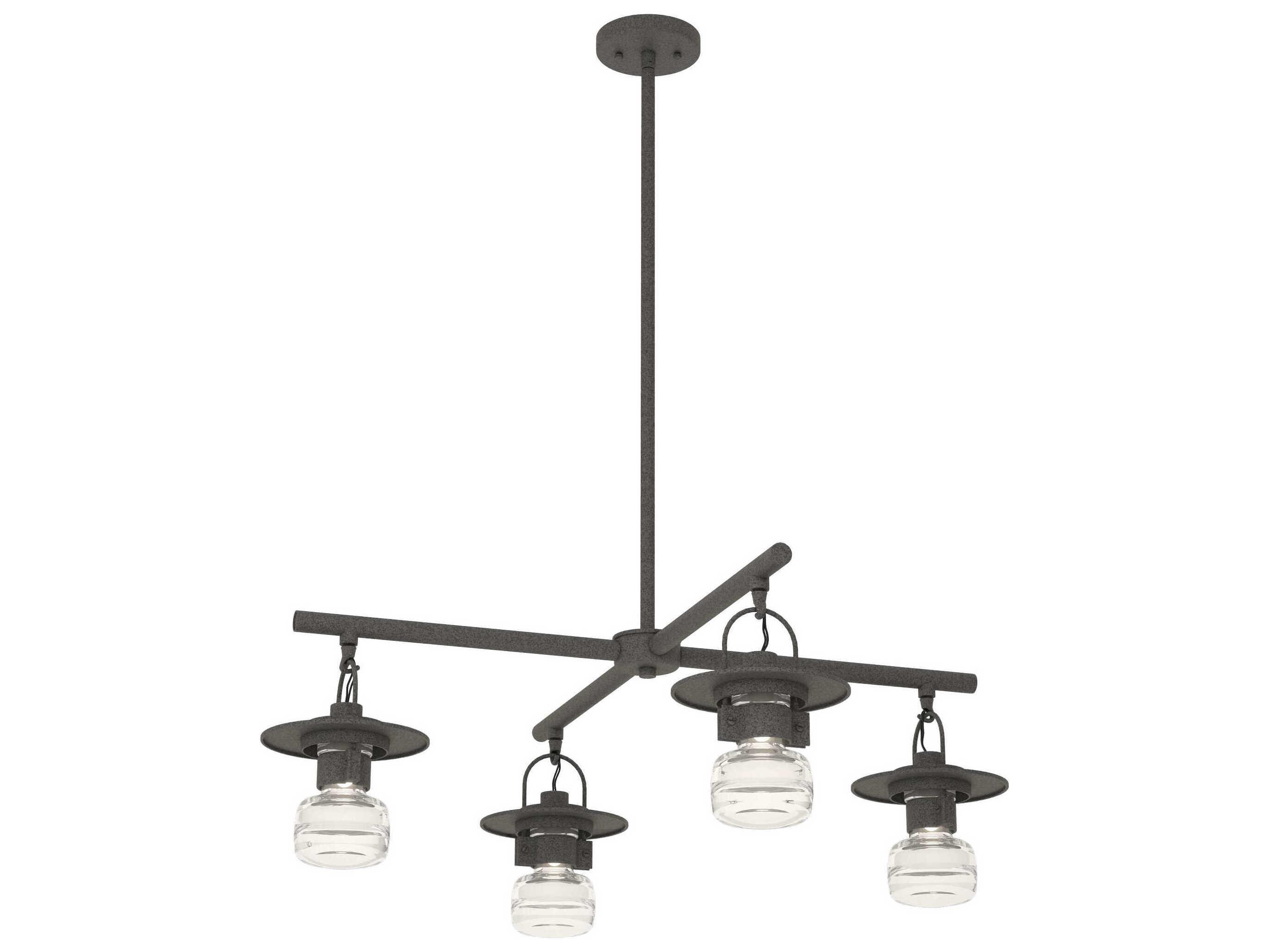 Hubbardton Forge Mason 4 - Light Glass LED Outdoor Hanging Light