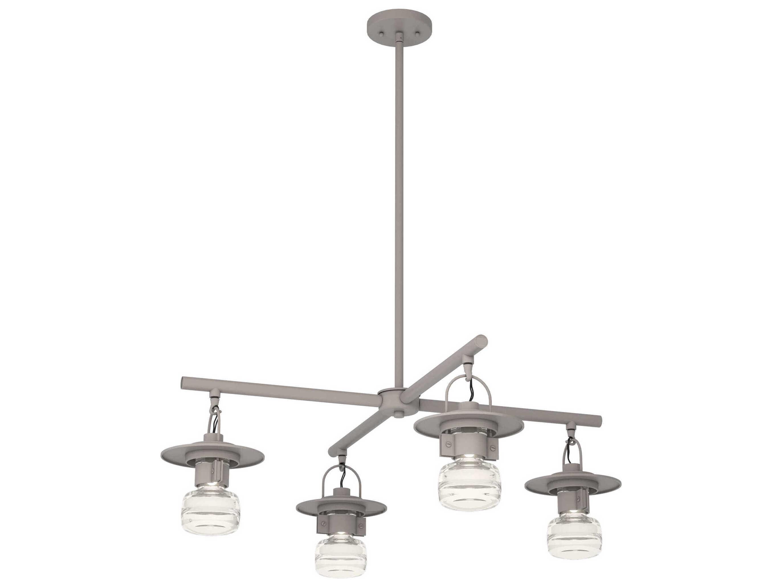 Hubbardton Forge Mason 4 - Light Glass LED Outdoor Hanging Light