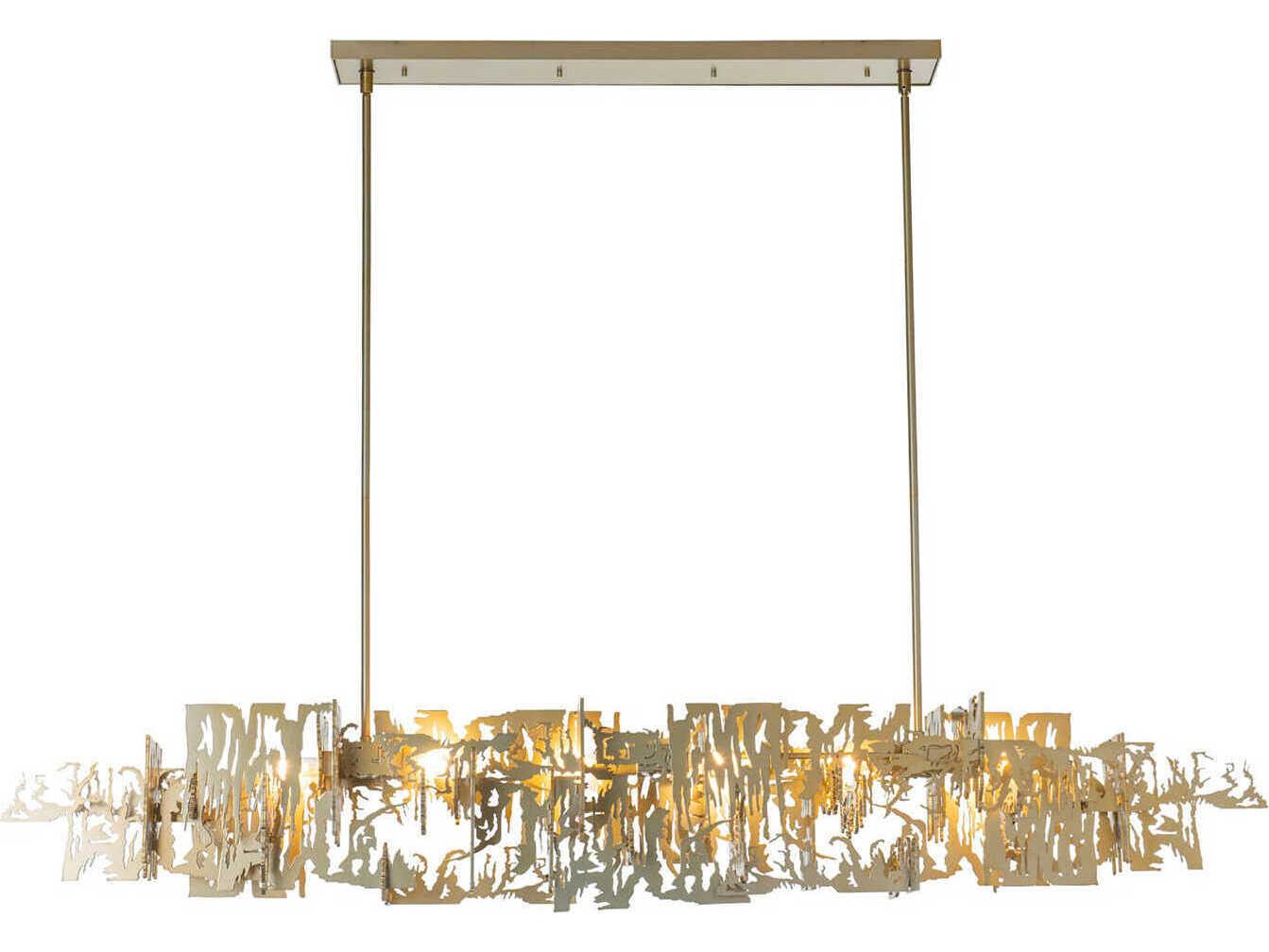 Hubbardton Forge Art + Alchemy Brutus 6-Light Linear Island Pendant