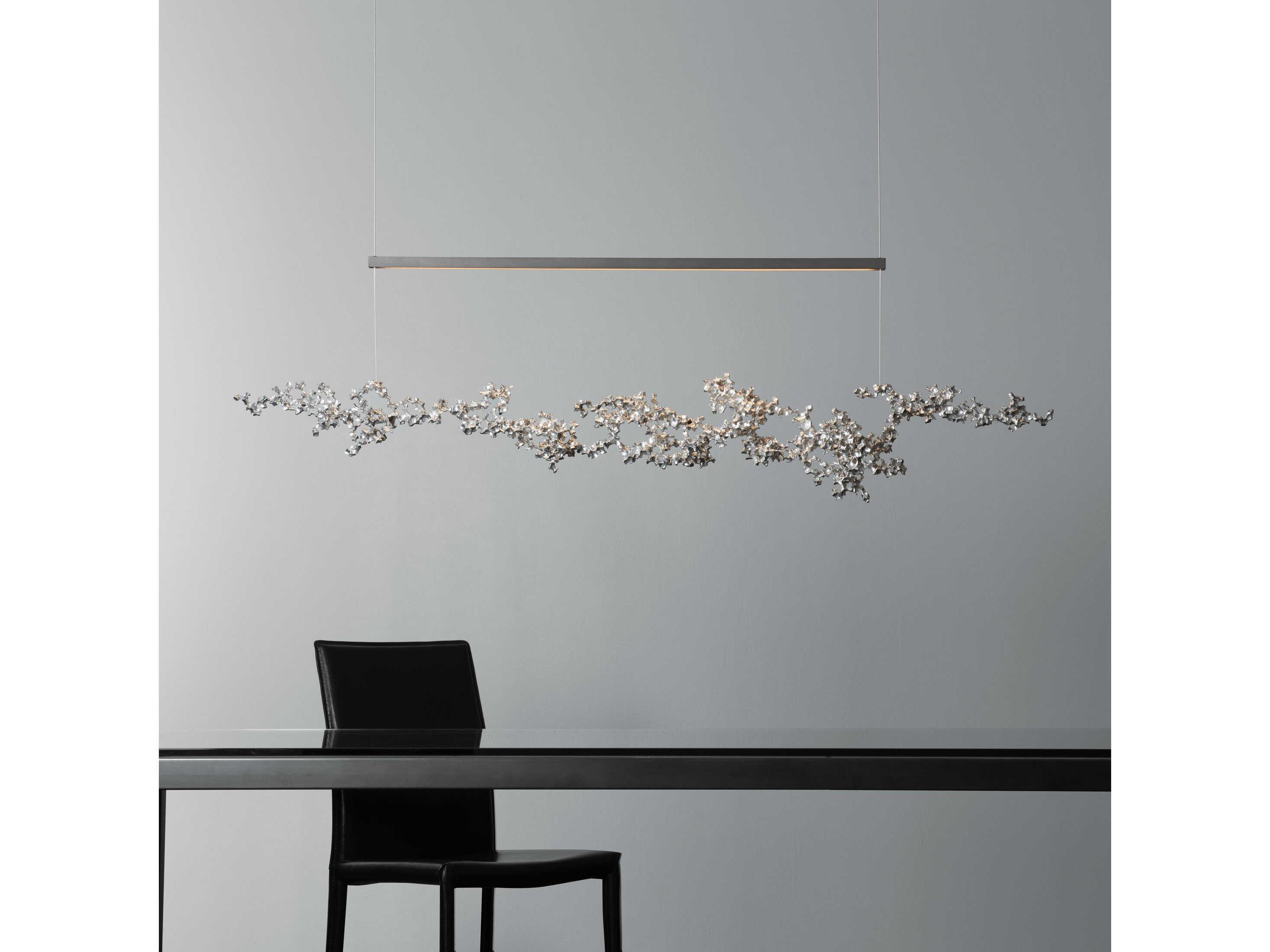 Hubbardton Forge Art + Alchemy Coral 1-Light LED Linear Island Pendant