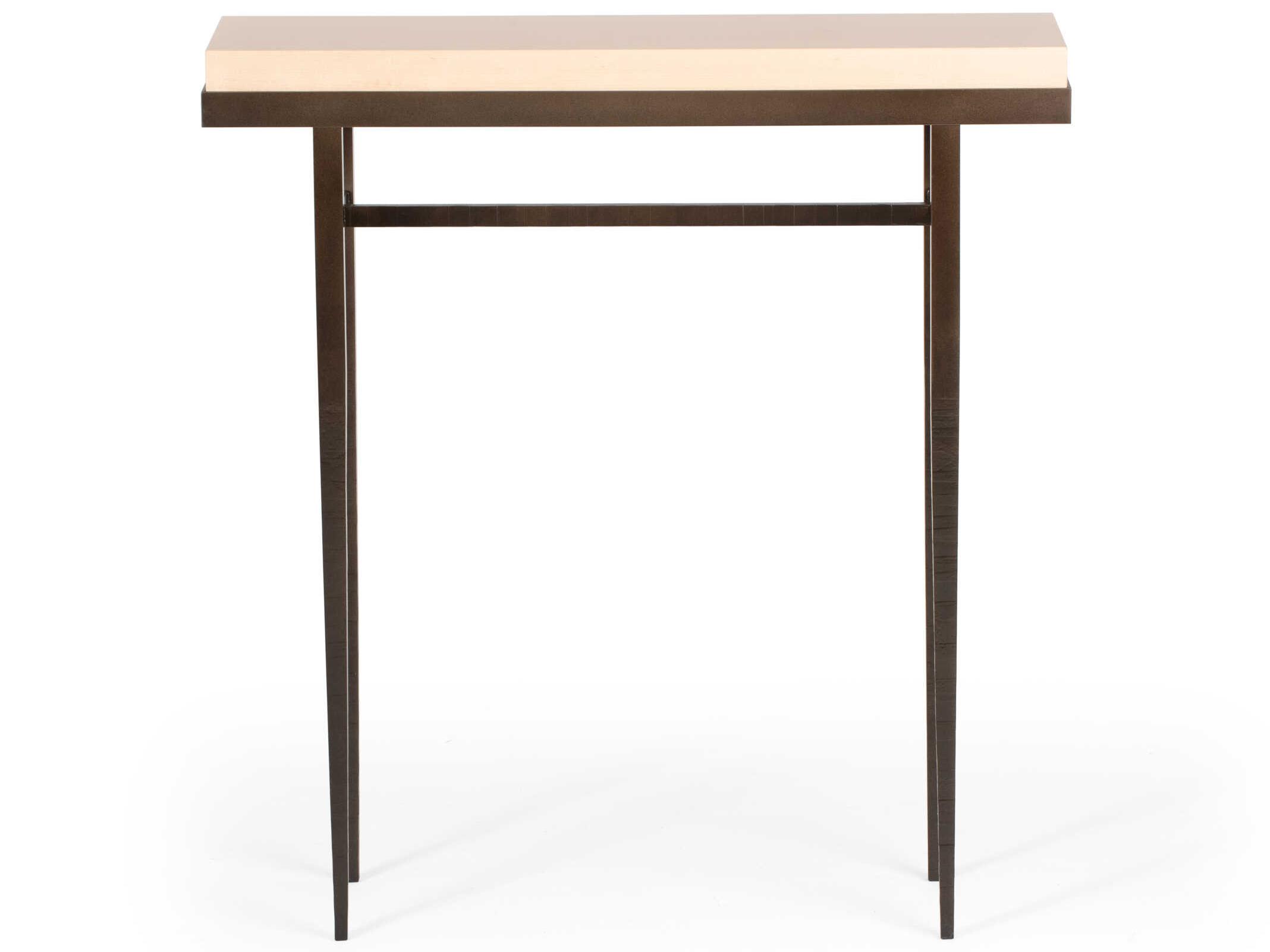 Hubbardton Forge Wick Rectangular Wood Console Table