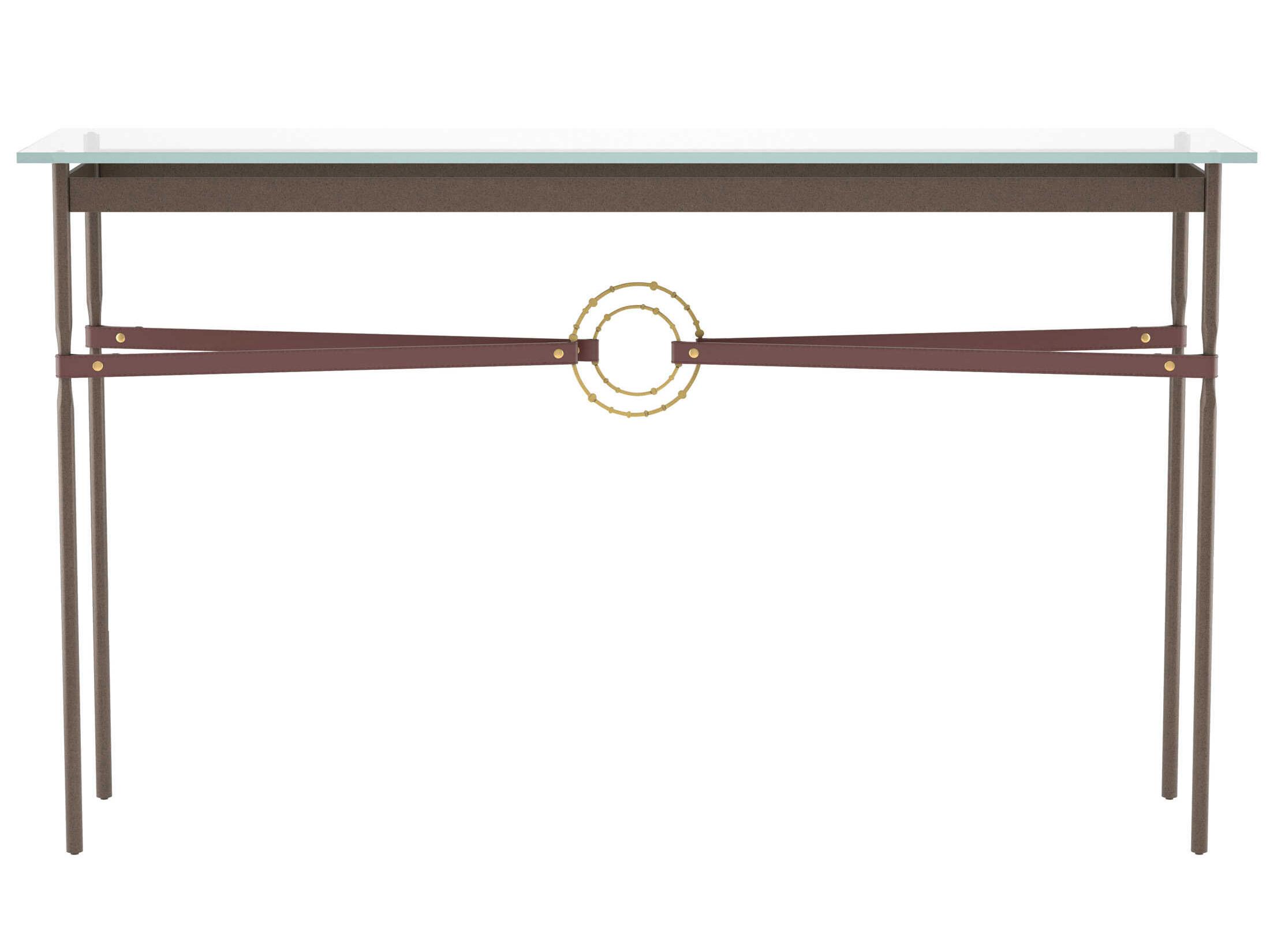 Hubbardton Forge Equus Rectangular Glass Console Table