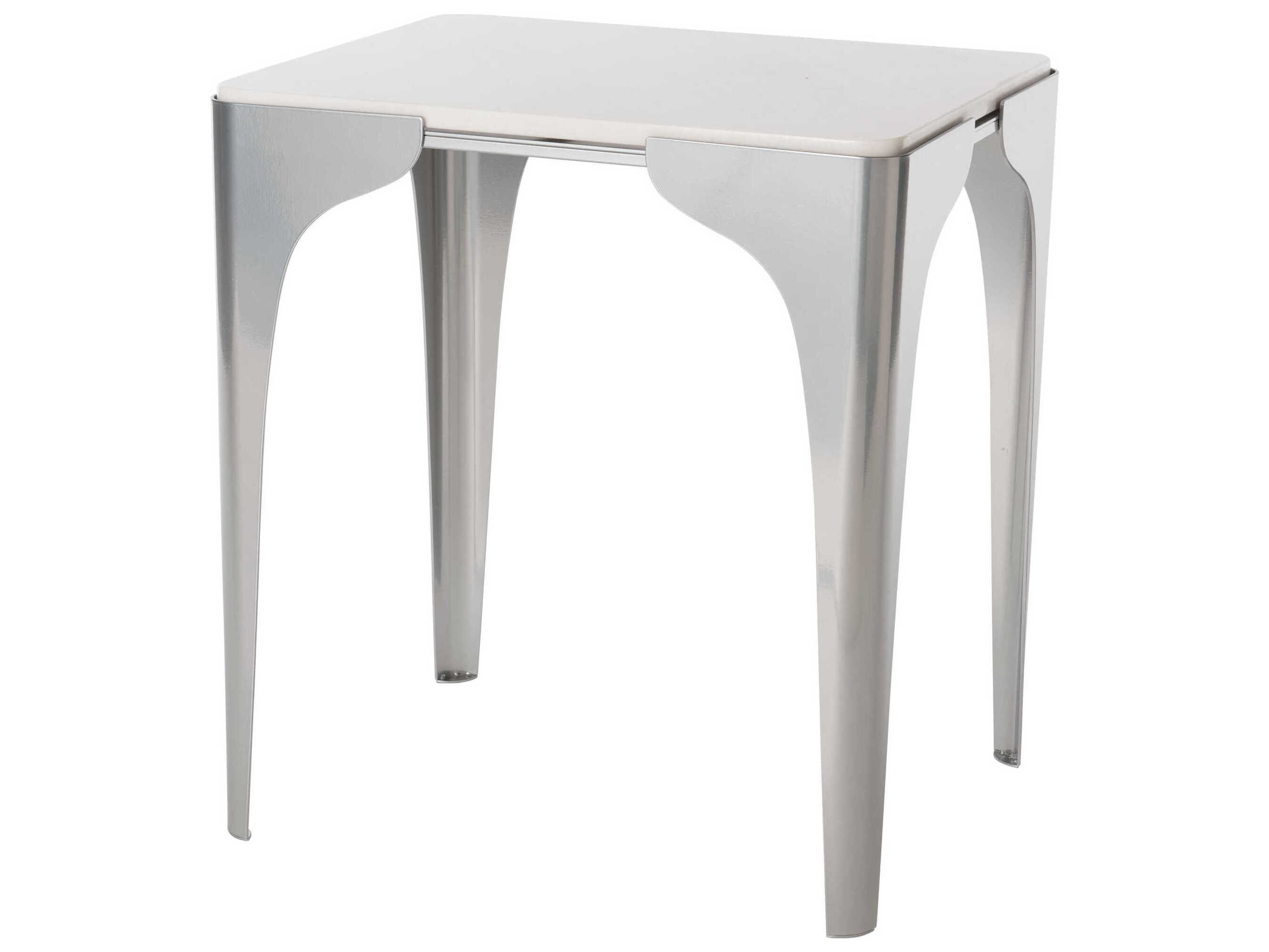 Hubbardton Forge Cove Rectangular Marble End Table
