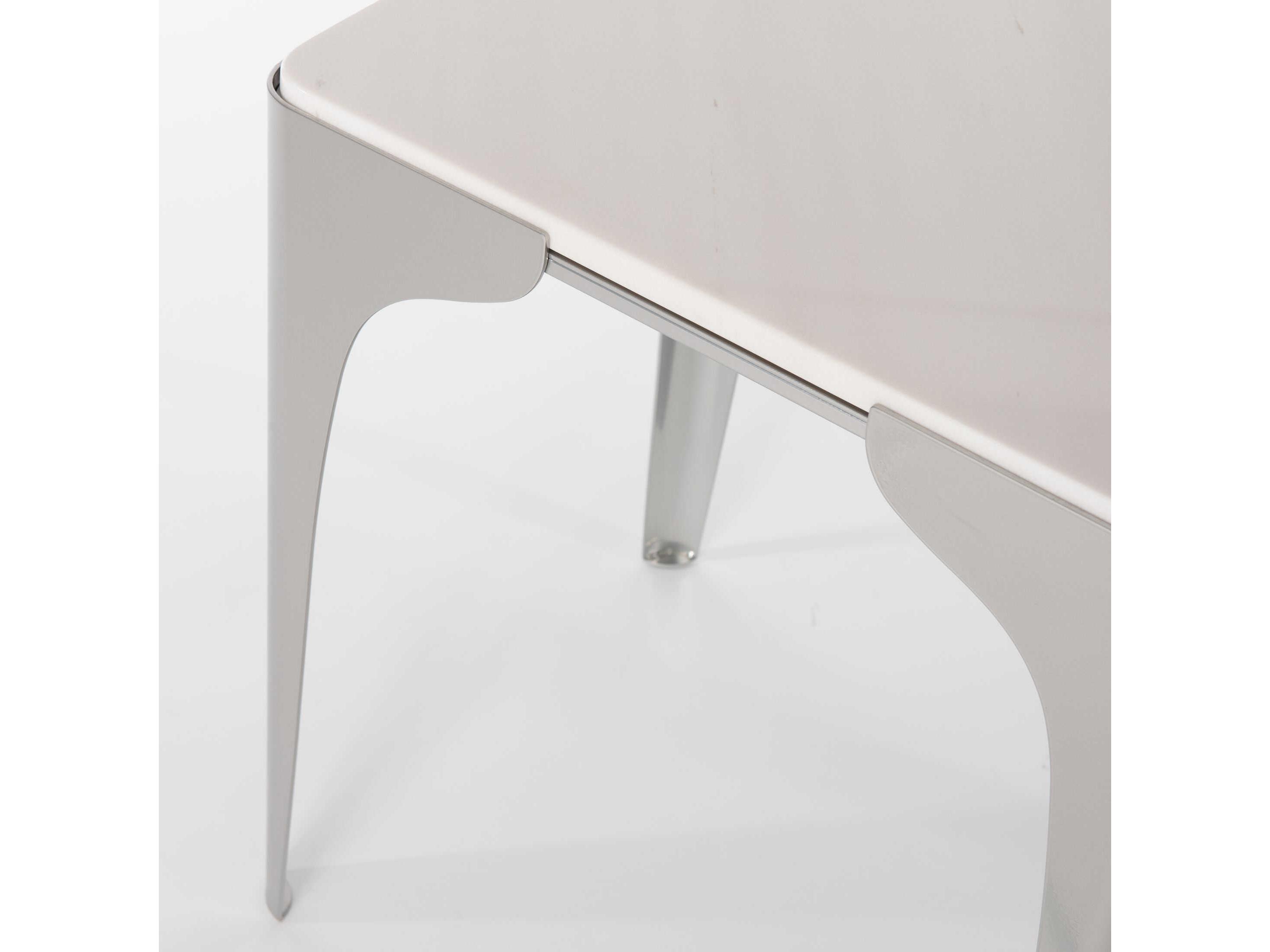 Hubbardton Forge Cove Rectangular Marble End Table