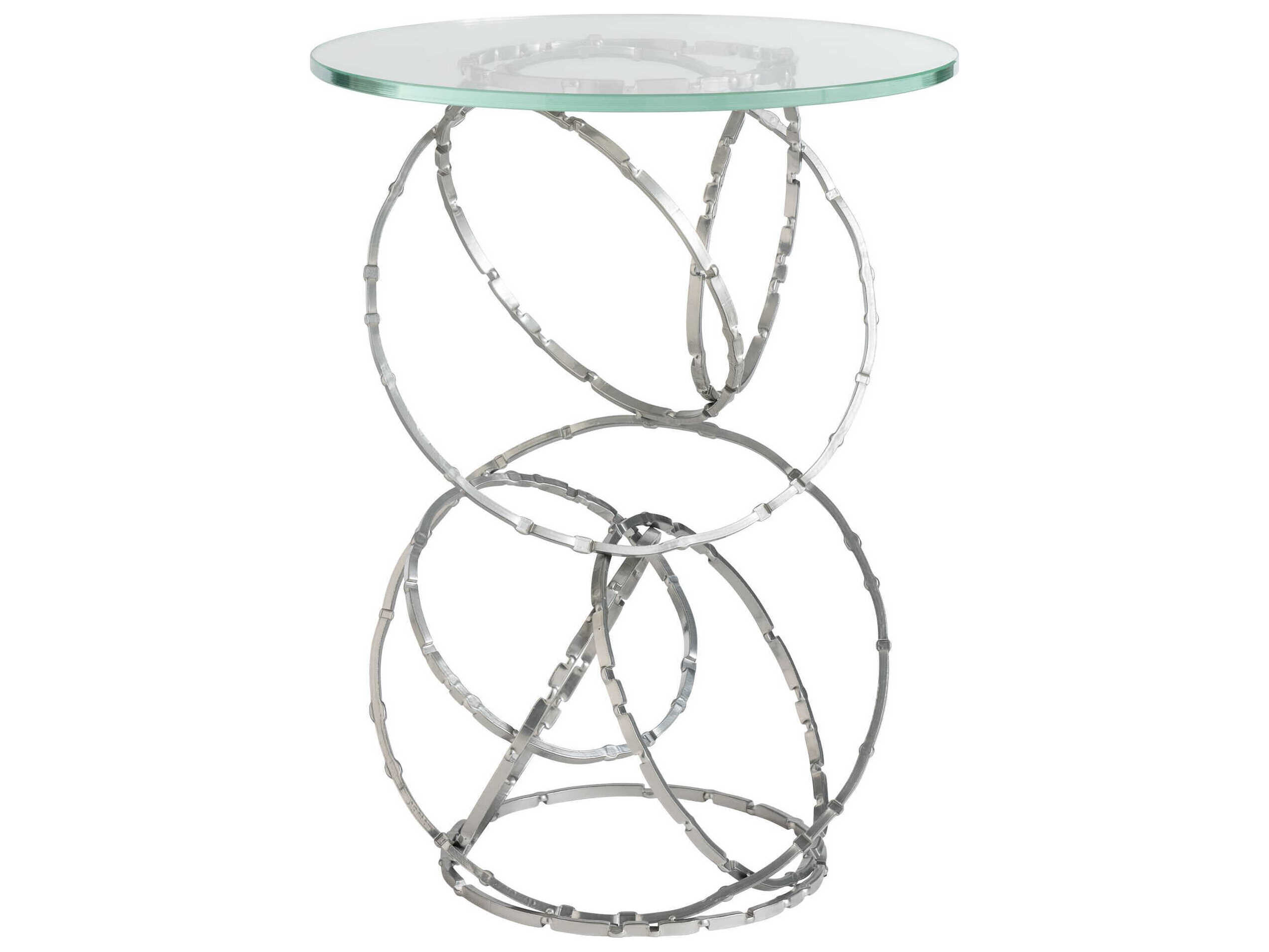 Hubbardton Forge Olympus Round Glass End Table