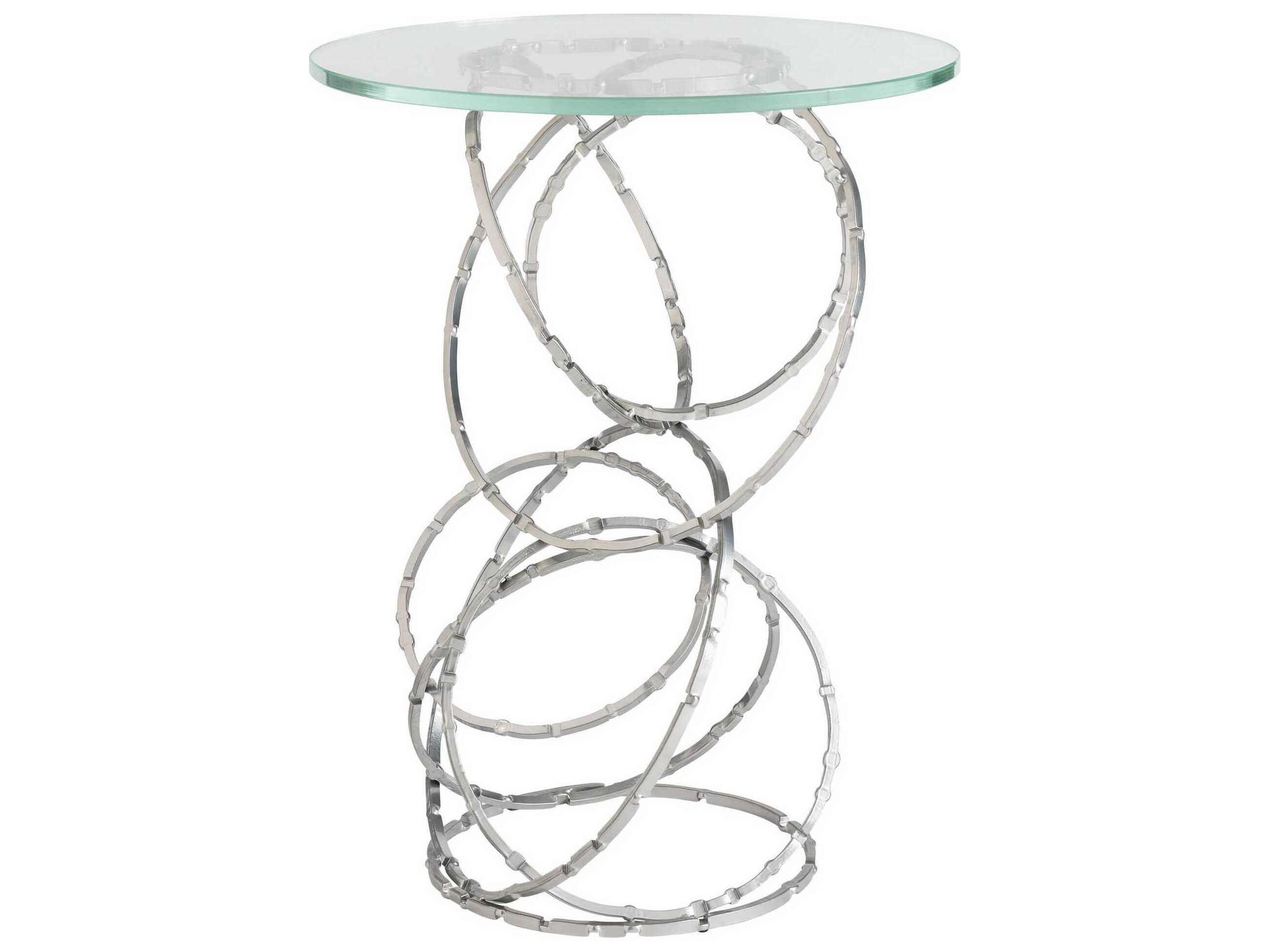Hubbardton Forge Olympus Round Glass End Table