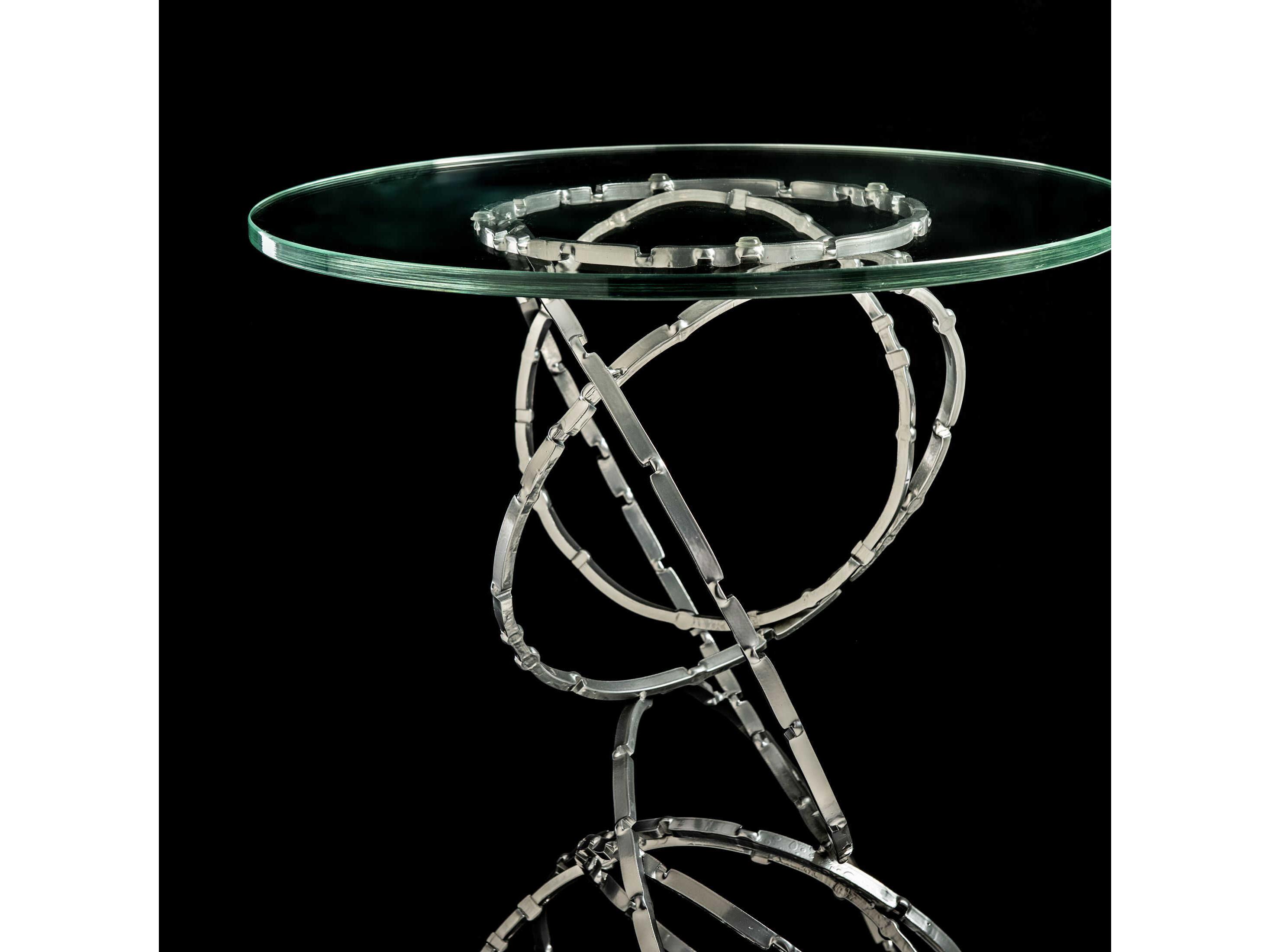 Hubbardton Forge Olympus Round Glass End Table