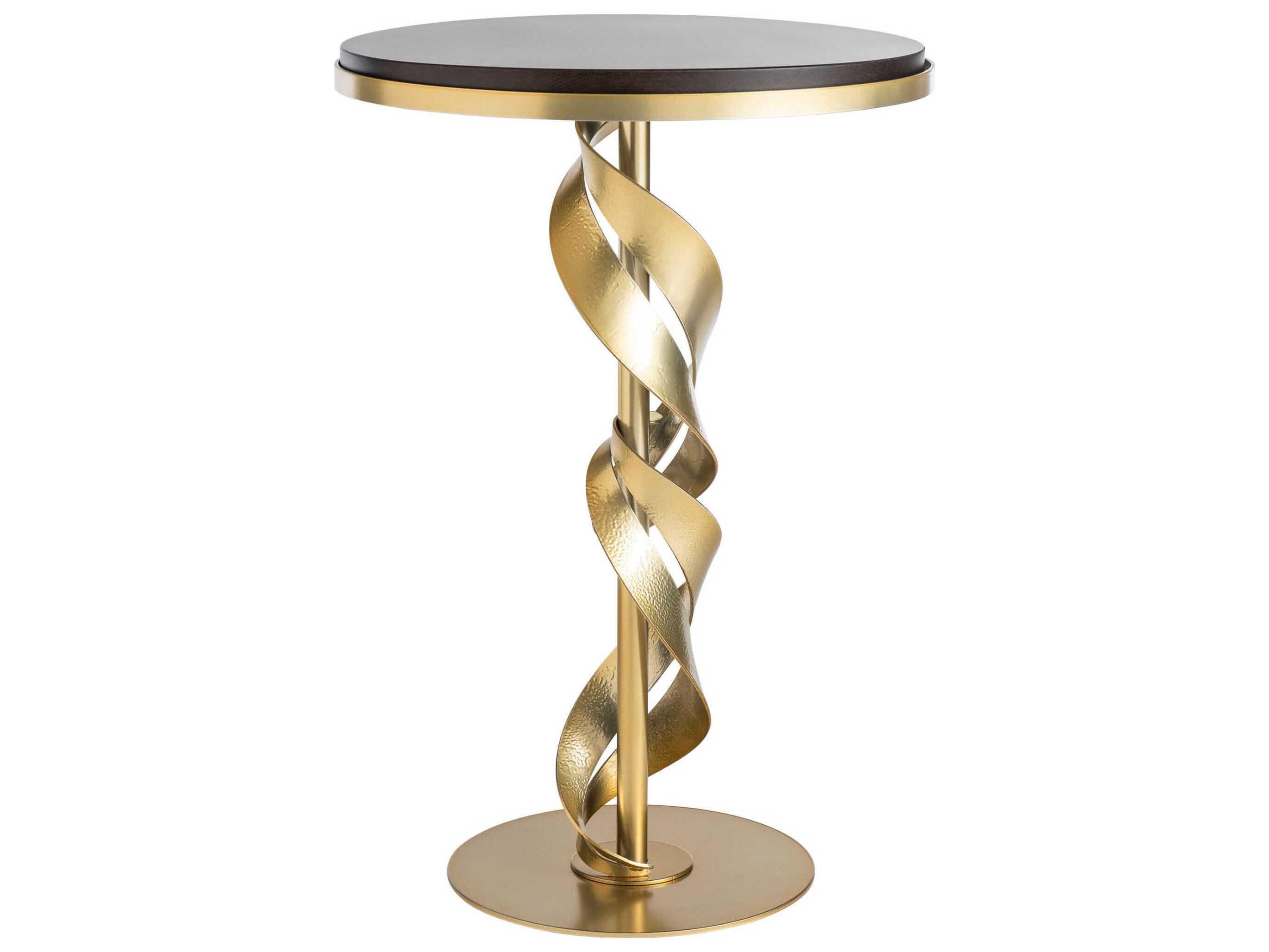 Hubbardton Forge Folio Round Glass End Table