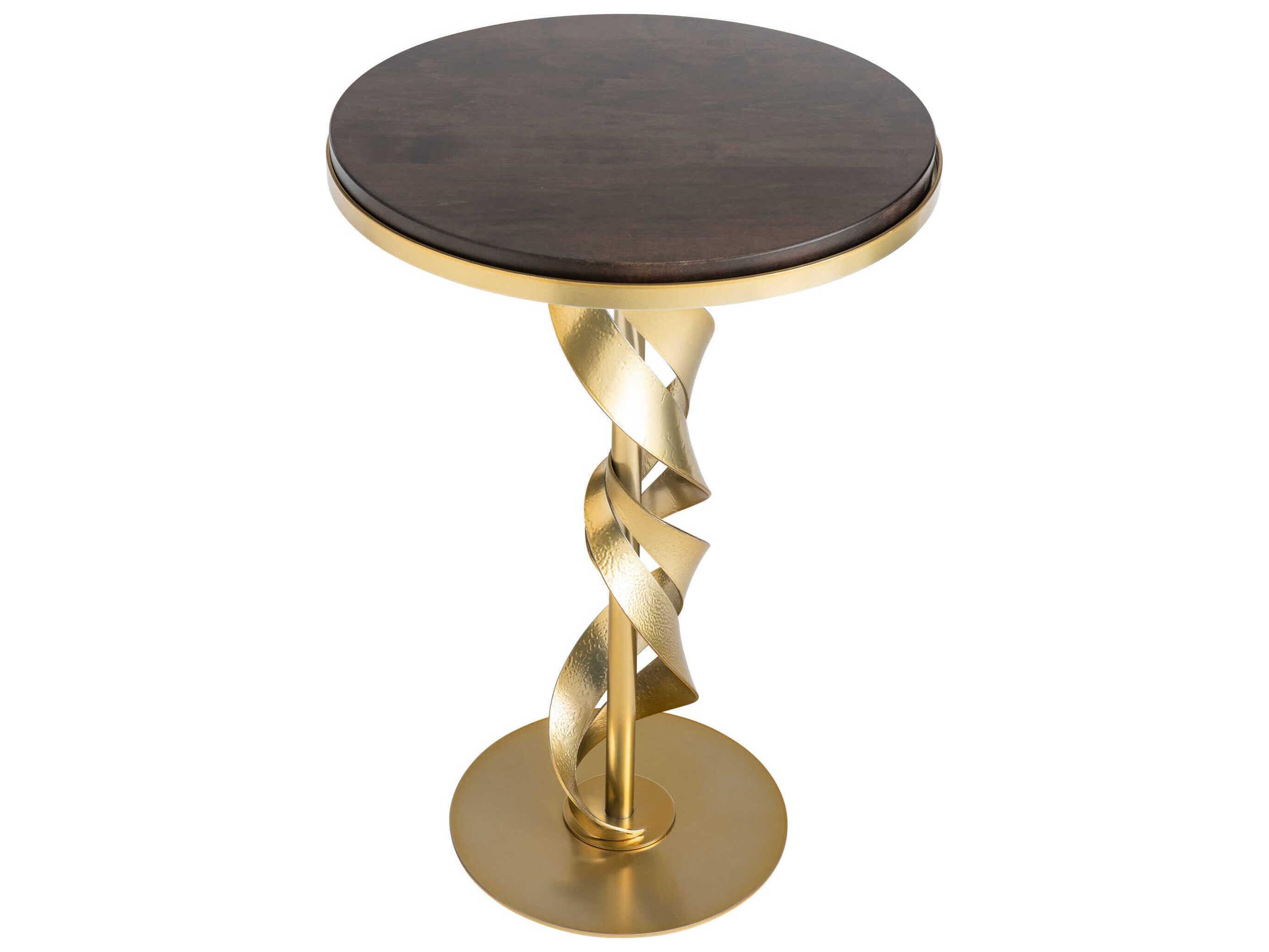Hubbardton Forge Folio Round Glass End Table