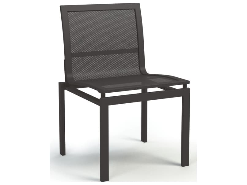 Homecrest Allure Mesh Aluminum Stackable Outdoor Dining Side Chair