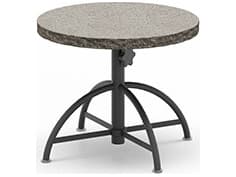 Homecrest Shadow Rock Natural Series 30" Round Adjustable End Table