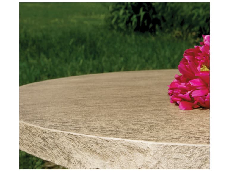 Homecrest Slate Natural Series Aluminum 30" Round Adjustable End Table