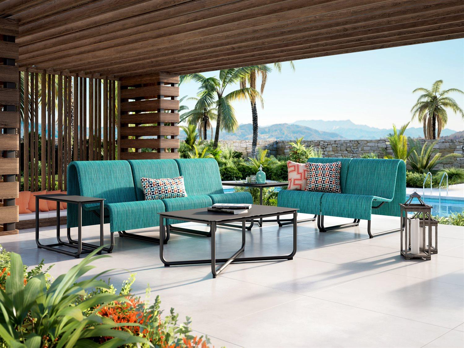 Homecrest Infiniti Air Sensation Sling Aluminum Modular Patio Lounge Chair