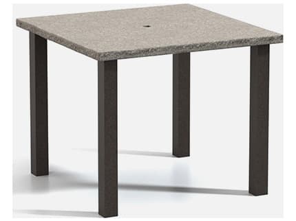 Homecrest Shadow Rock Aluminum Square Patio Counter Table
