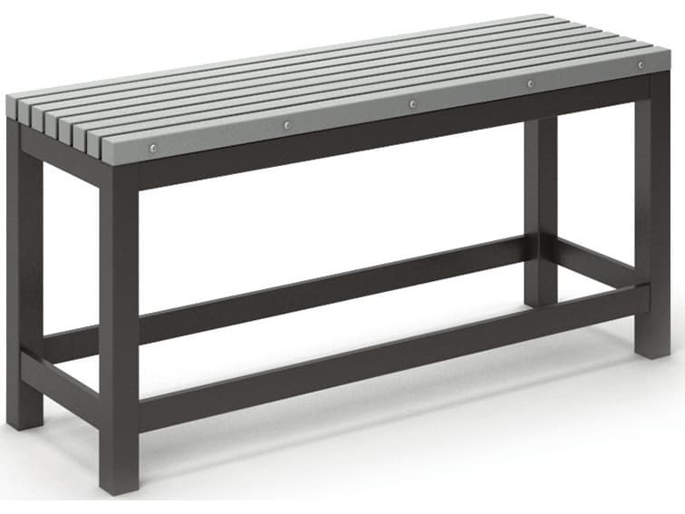 Homecrest Eden Aluminum Slat Counter Outdoor Bench