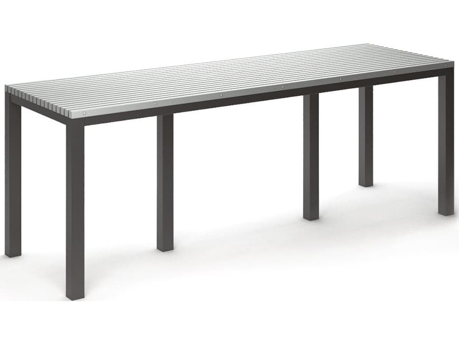 Homecrest Eden Aluminum Rectangular Outdoor Patio Bar Table