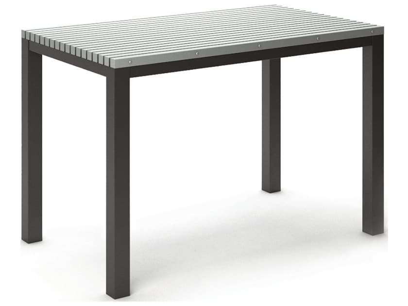 Homecrest Eden Aluminum Rectangular Patio Bar Table